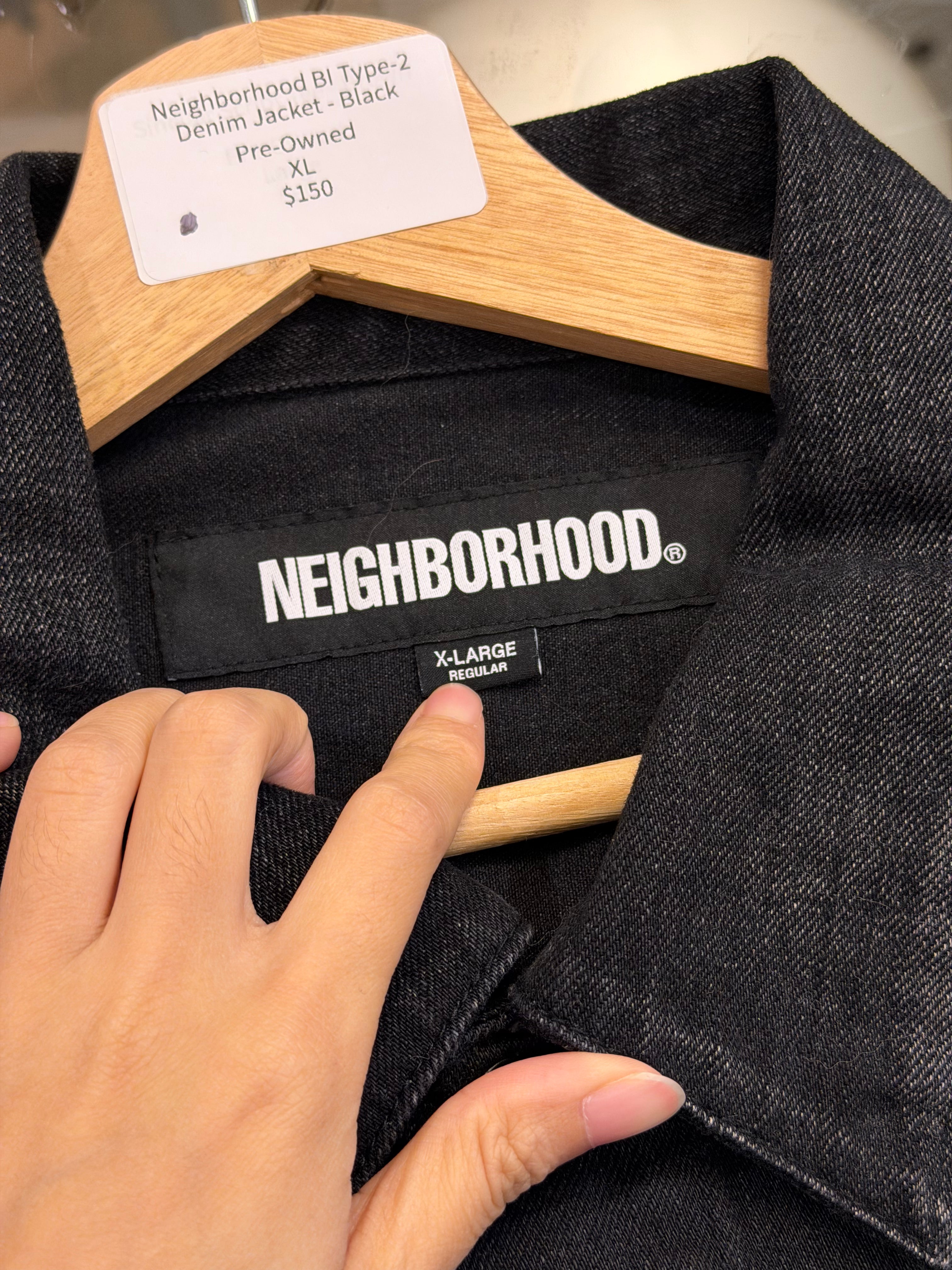 Neighborhood BI Type-2 Denim Jacket - Black