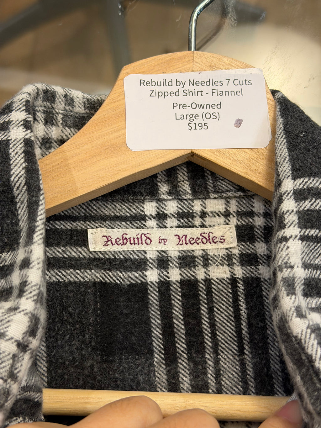 Rebuild by Needles 7 Cuts Zipped Shirt - Flannel