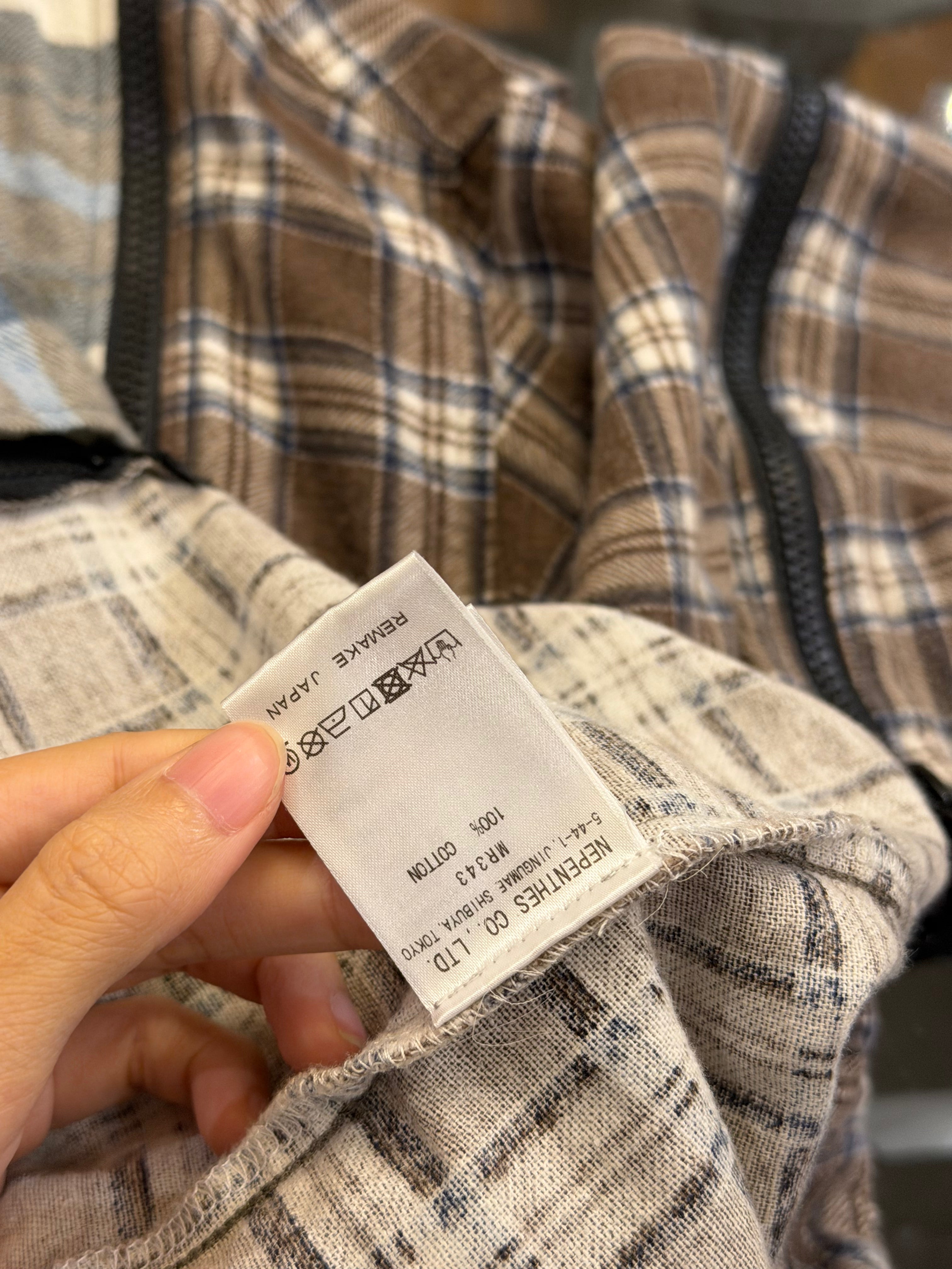 Rebuild by Needles 7 Cuts Zipped Shirt - Flannel