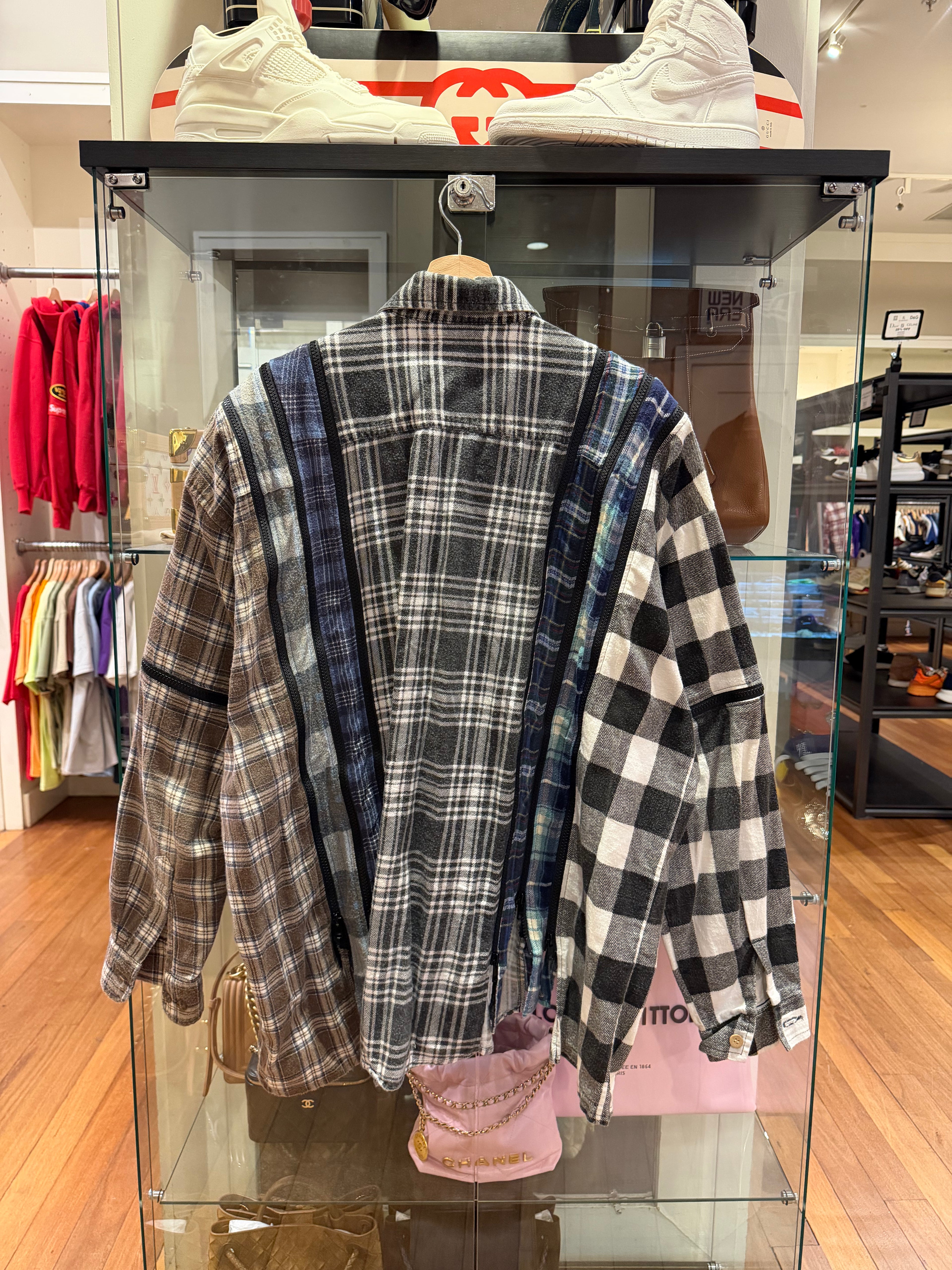 Rebuild by Needles 7 Cuts Zipped Shirt - Flannel