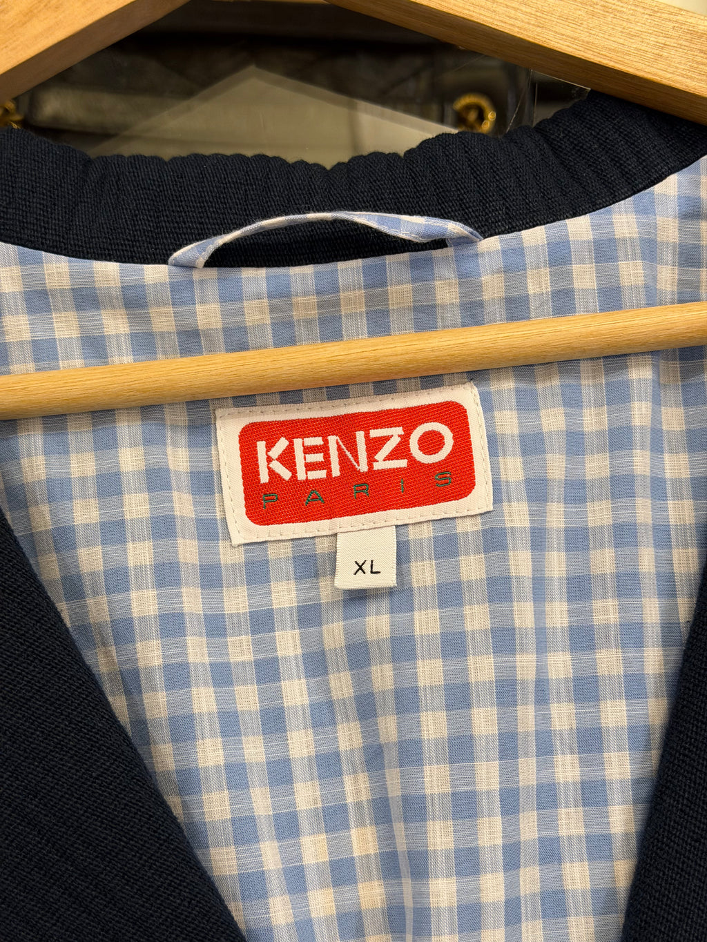 Kenzo Drawn Varsity Embroidered Workwear Jacket - Midnight Blue