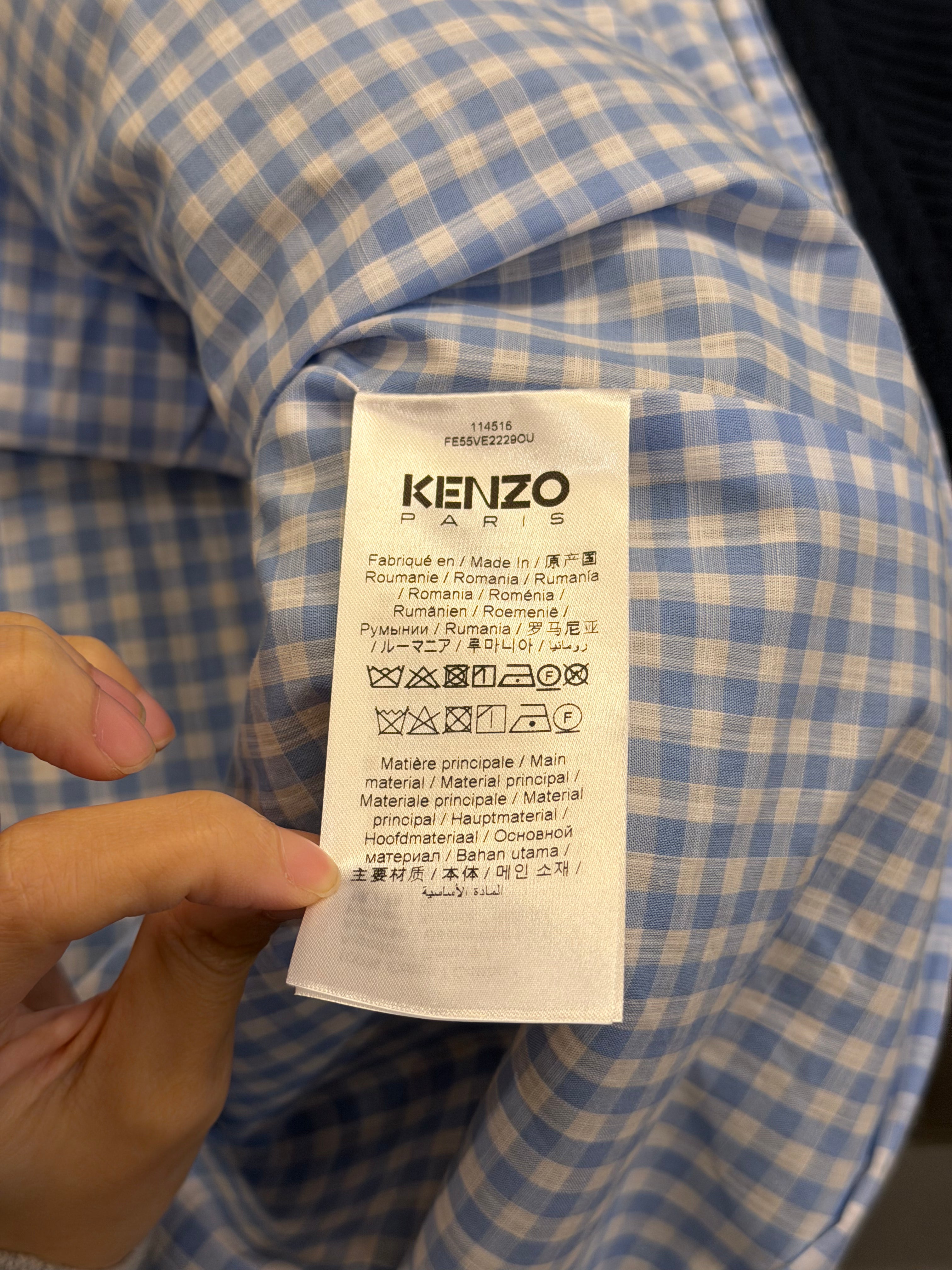Kenzo Drawn Varsity Embroidered Workwear Jacket - Midnight Blue