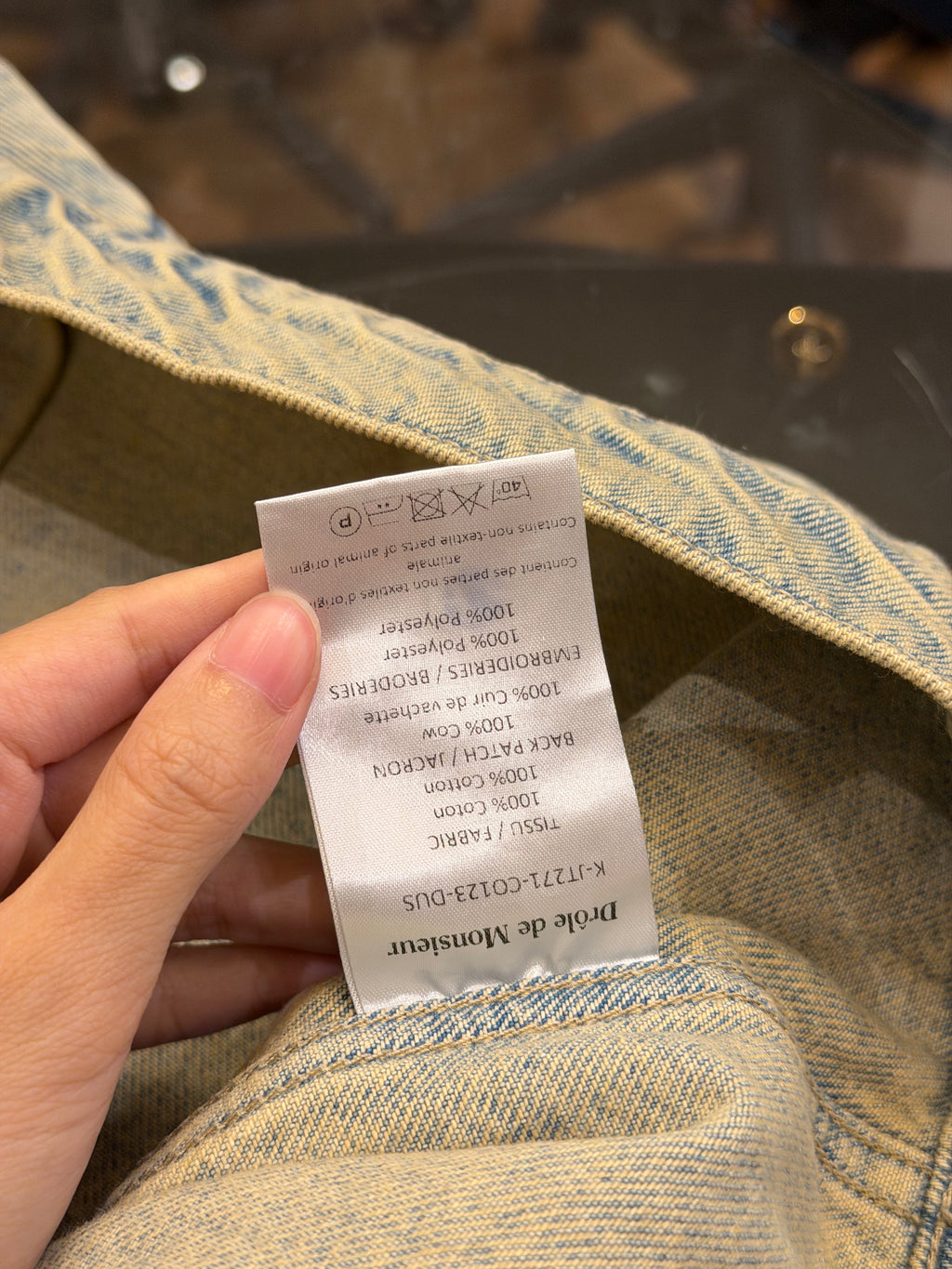 Drole De Monsieur Embroidered Denim Jacket