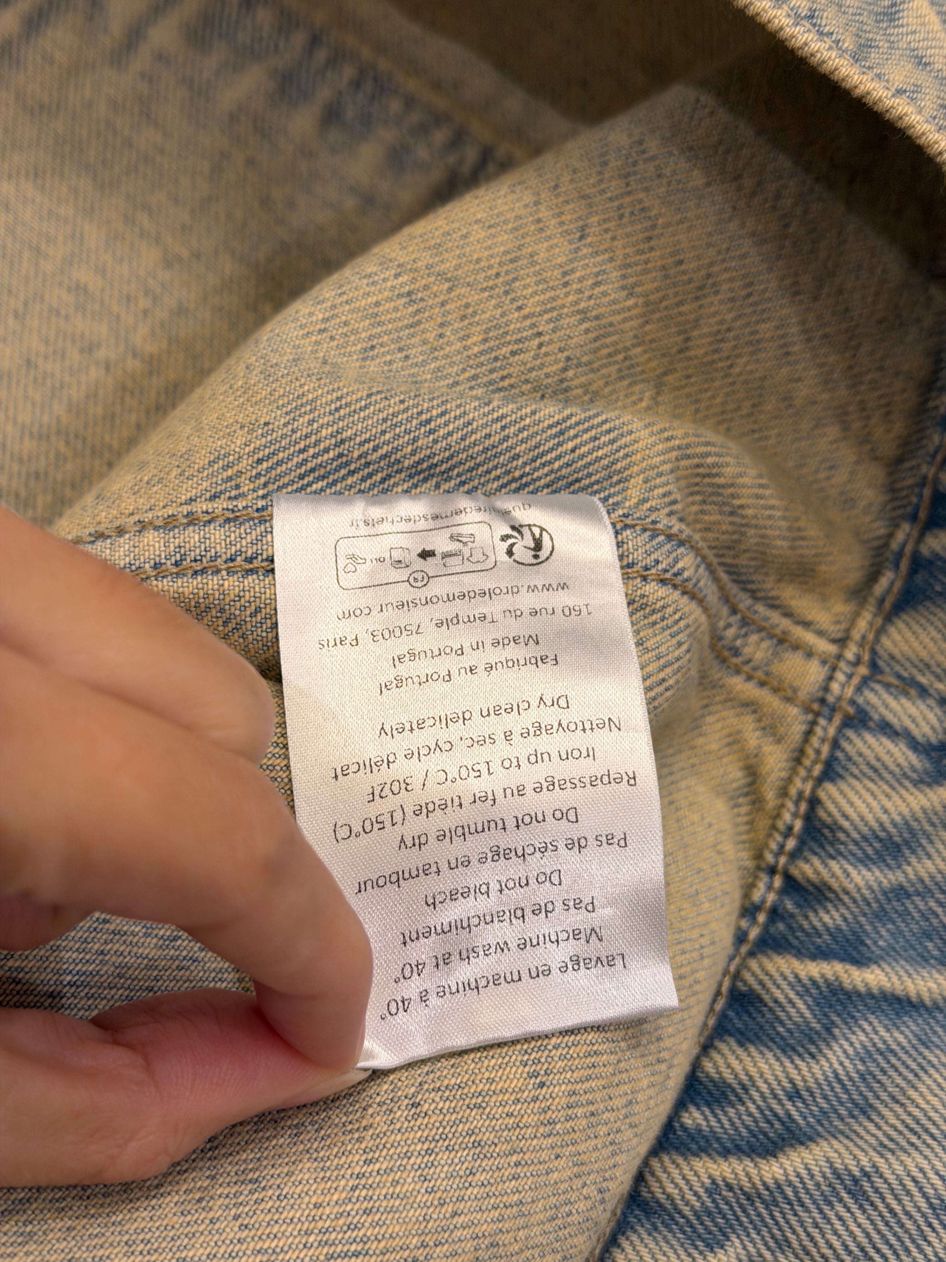 Drole De Monsieur Embroidered Denim Jacket