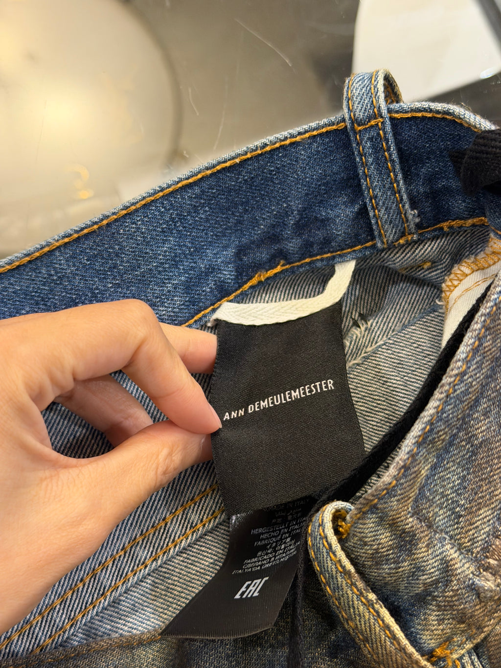 Ann Demeulemeester Distressed Jeans