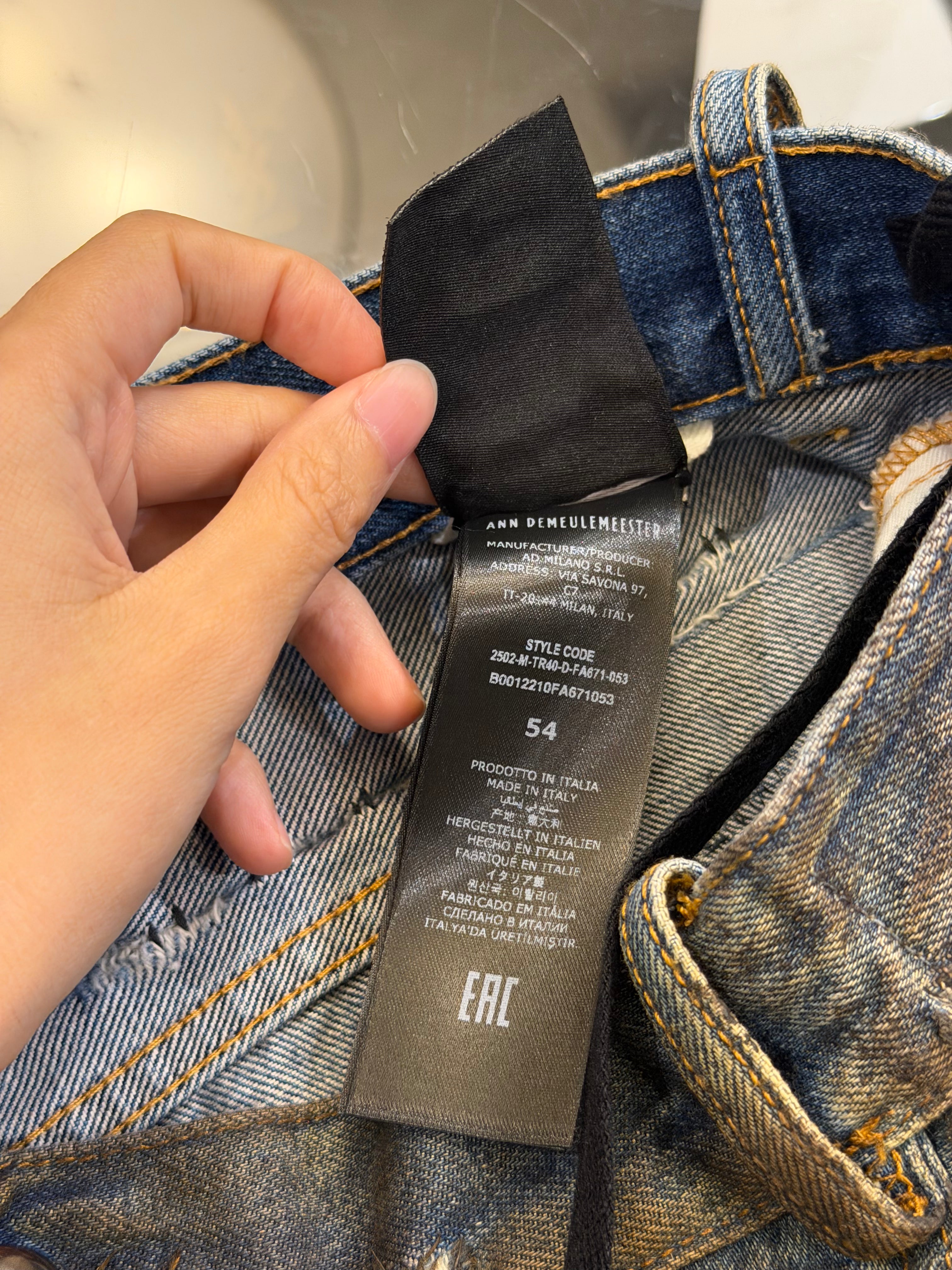 Ann Demeulemeester Distressed Jeans