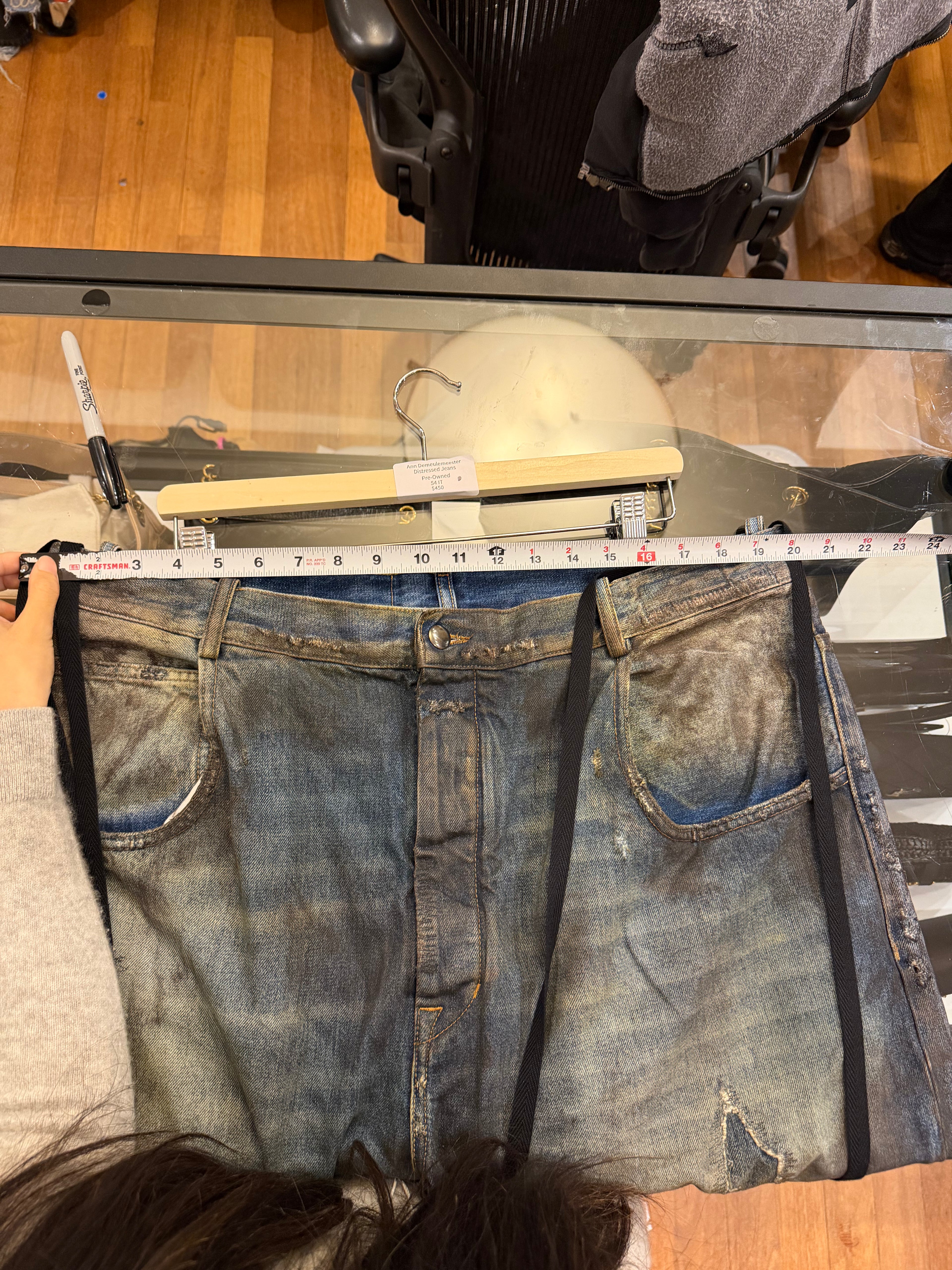 Ann Demeulemeester Distressed Jeans