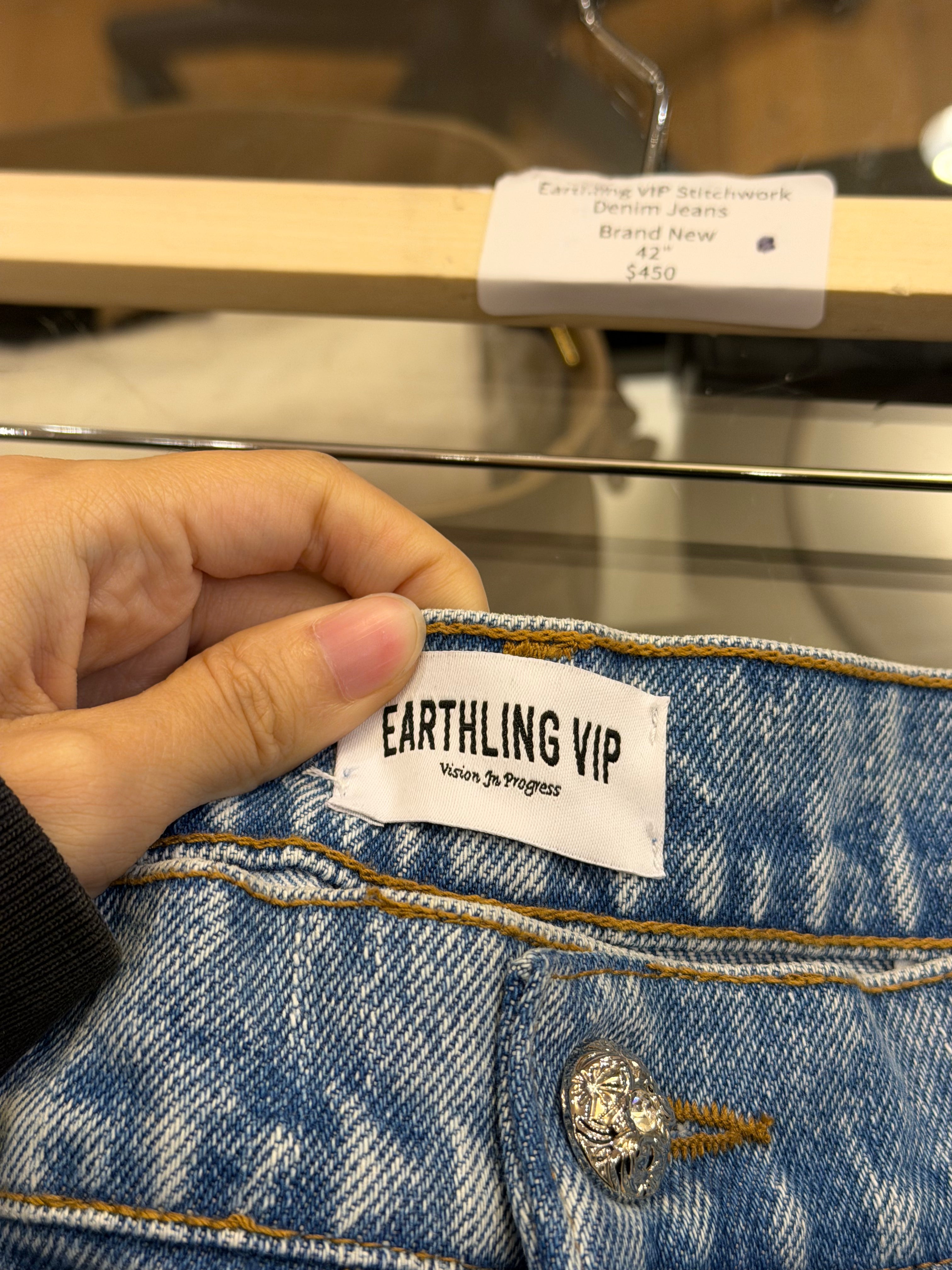 Earthling VIP Stitchwork Denim Jeans
