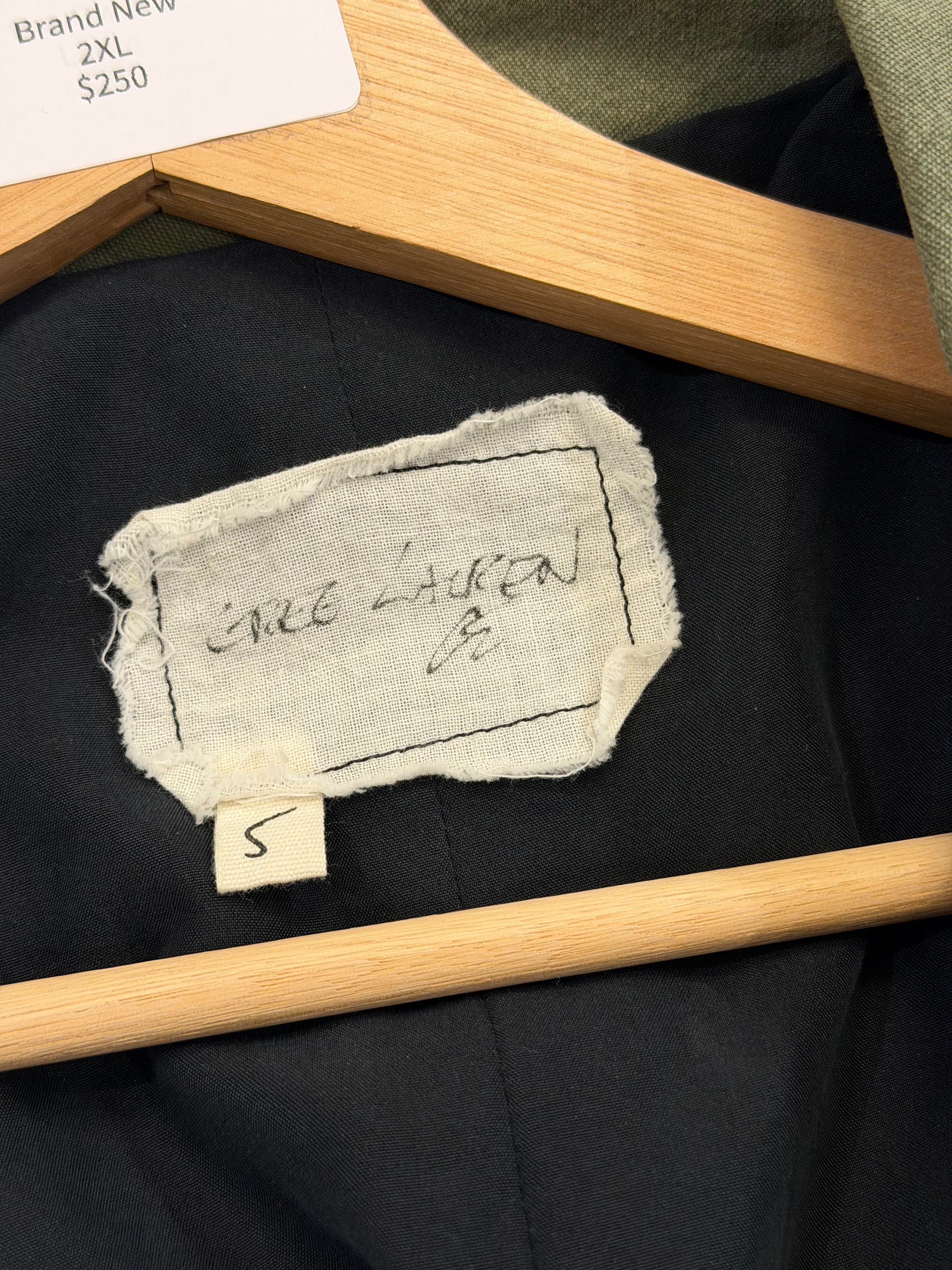 Greg Lauren Paneled Pea Coat- Green