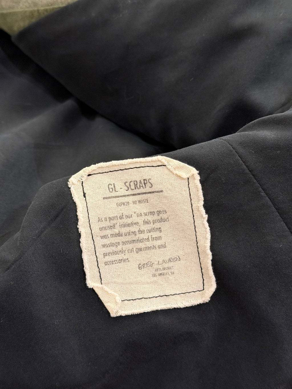 Greg Lauren Paneled Pea Coat- Green