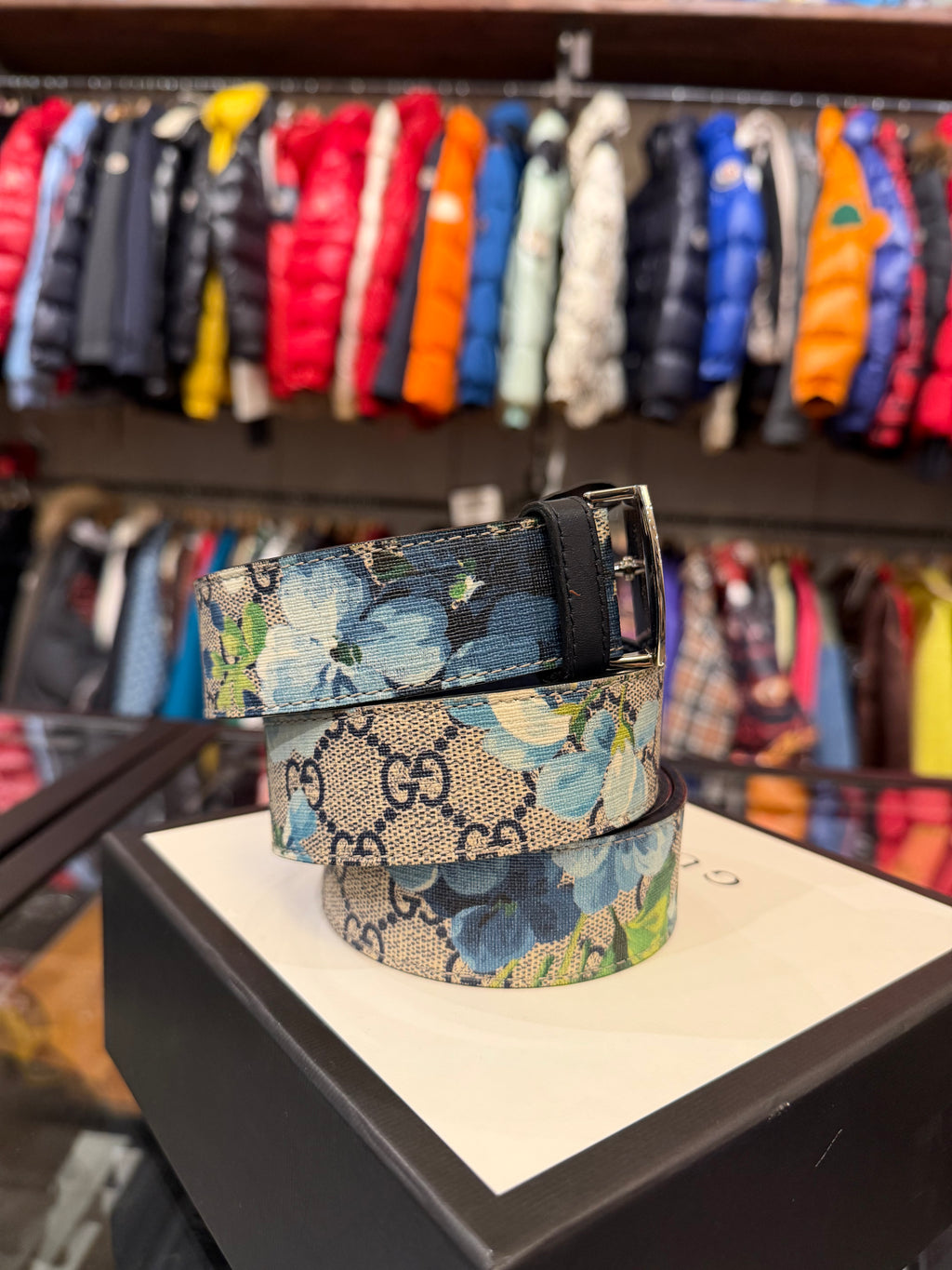Gucci GG Supreme Blooms Belt