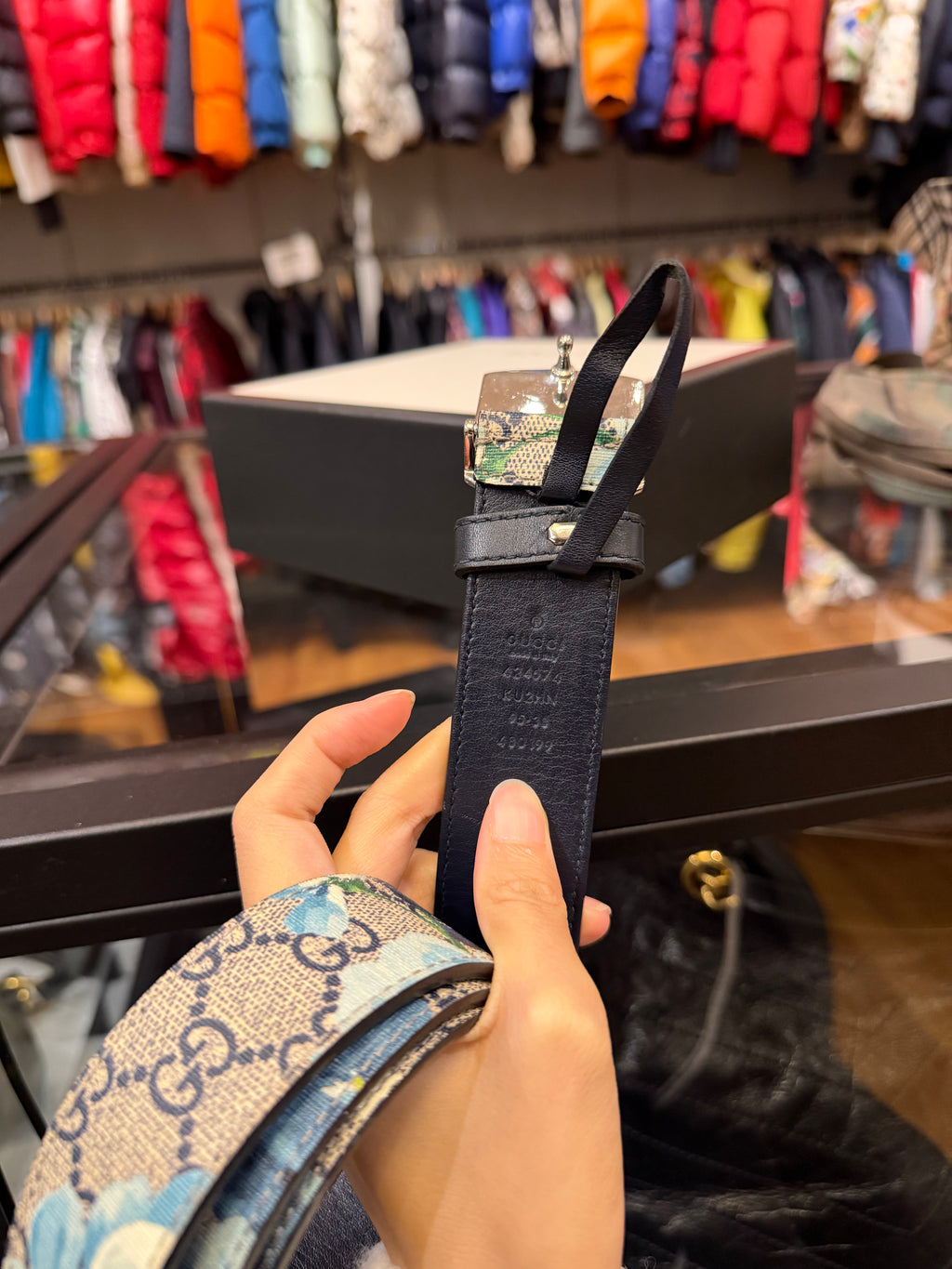 Gucci GG Supreme Blooms Belt