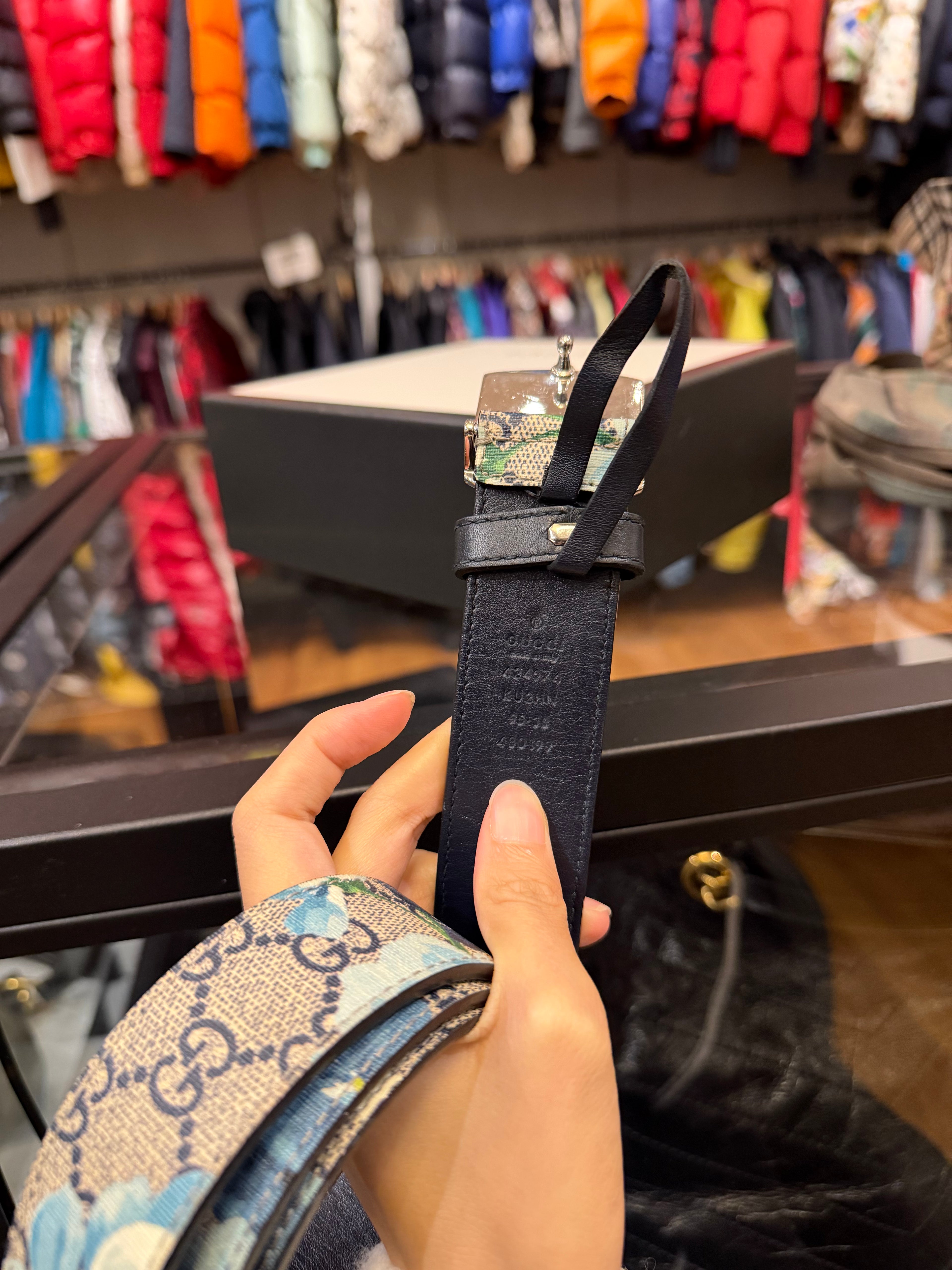 Gucci GG Supreme Blooms Belt
