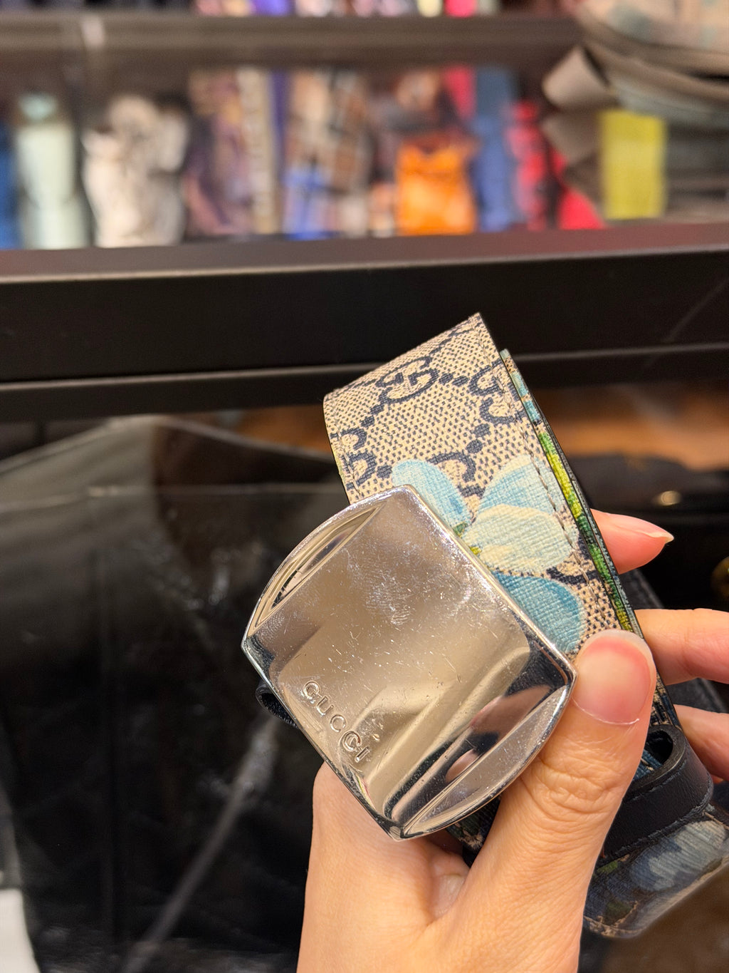 Gucci GG Supreme Blooms Belt