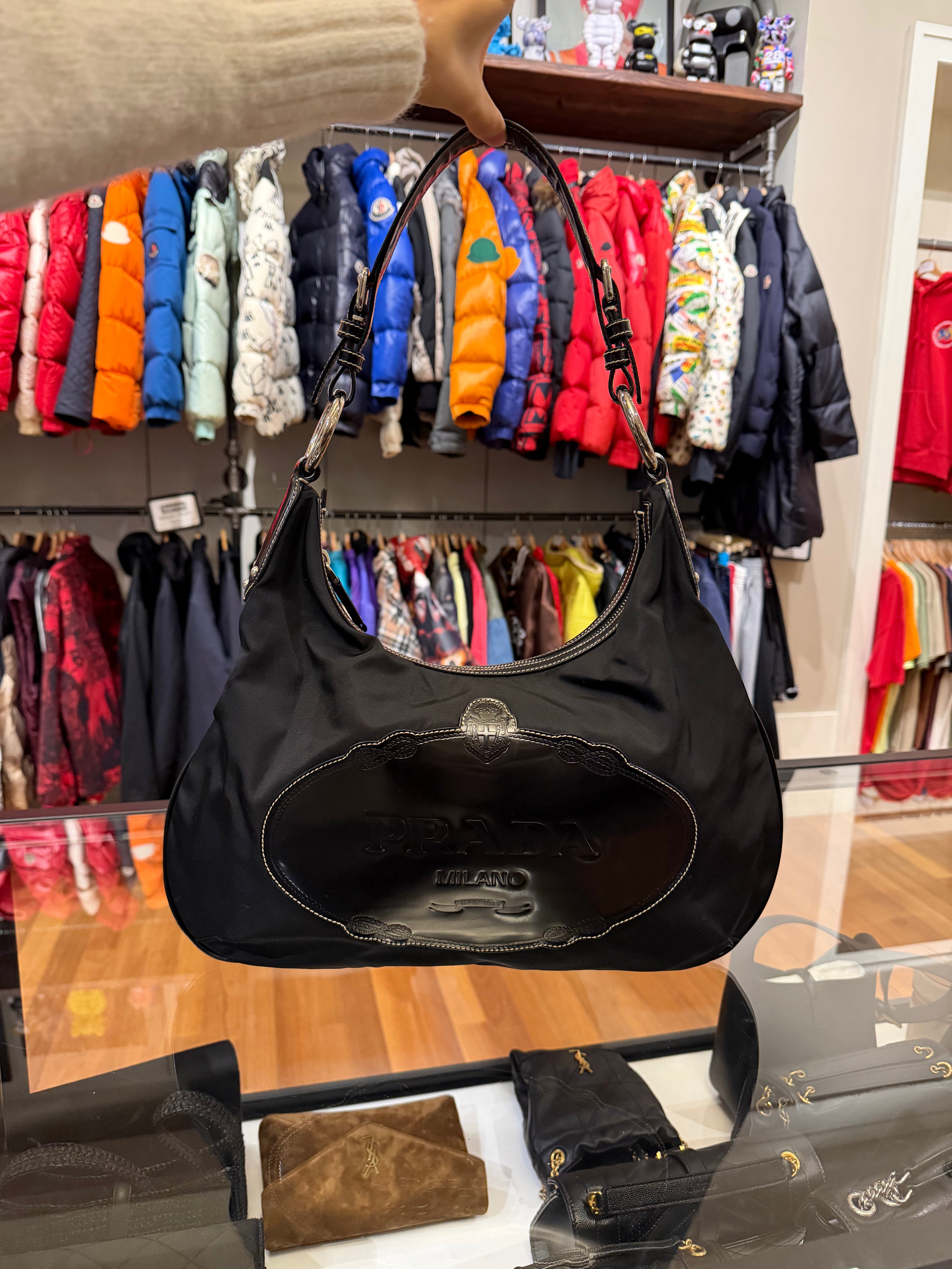 Prada Tessuto Nylon Shoulder Bag