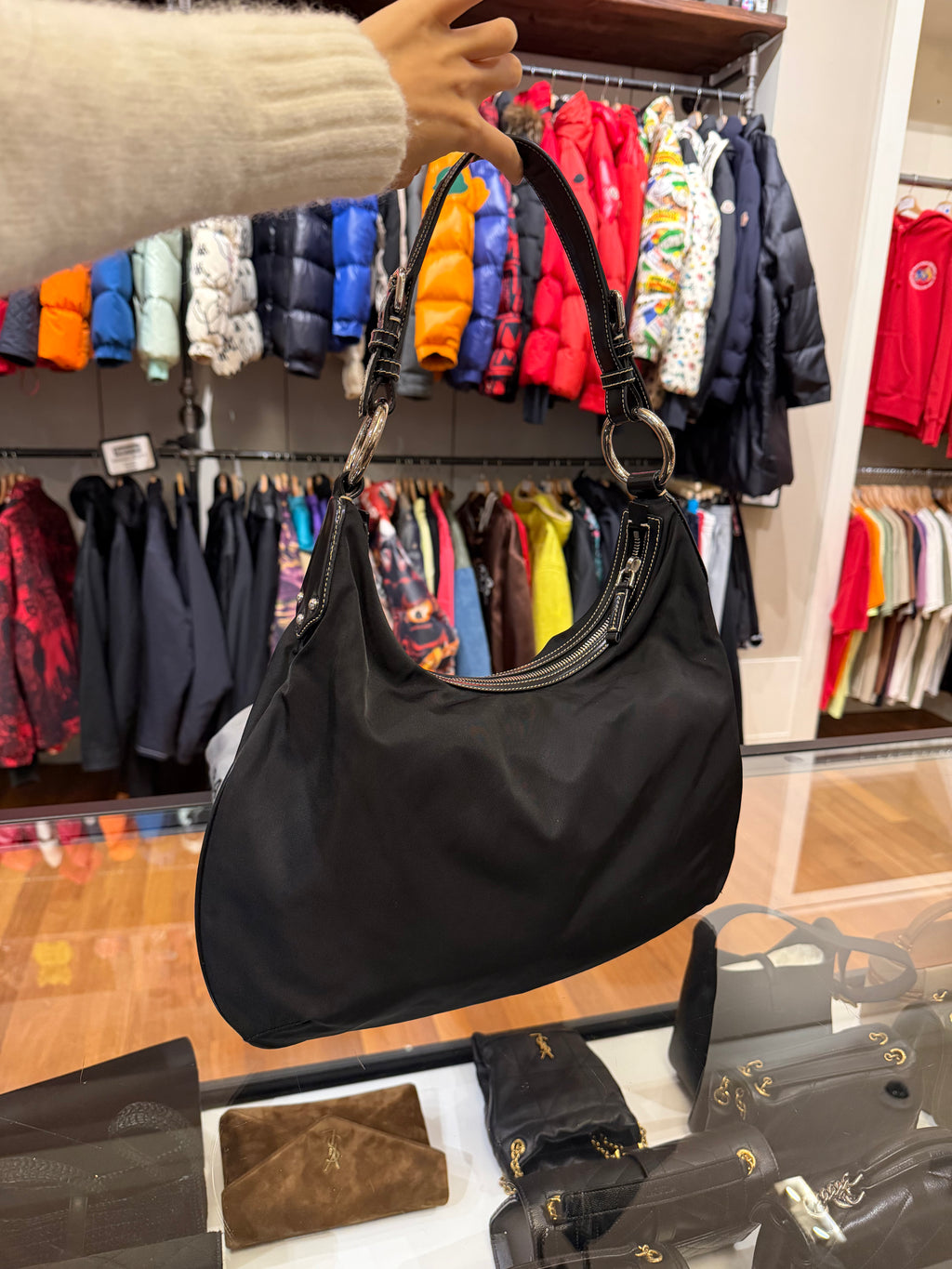 Prada Tessuto Nylon Shoulder Bag