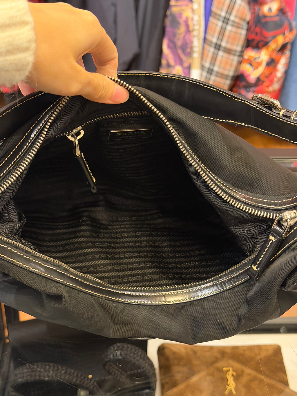 Prada Tessuto Nylon Shoulder Bag