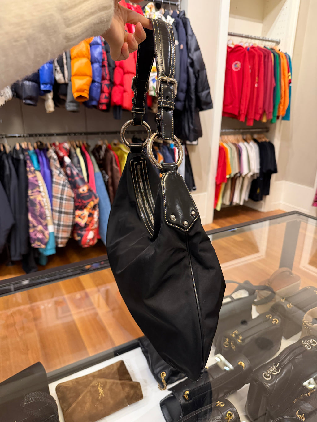 Prada Tessuto Nylon Shoulder Bag
