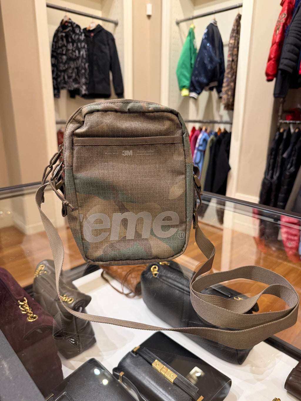 Supreme Shoulder Bag (SS24) in Woodland Camo