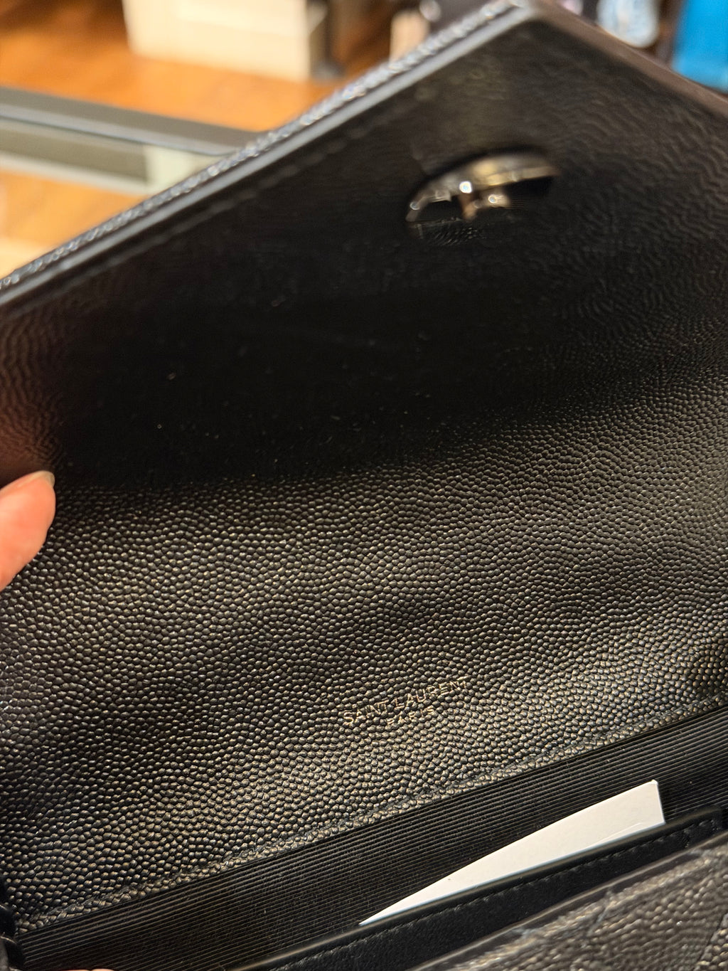 Saint Laurent Envelope Small Bag in Mix Matelassé Grain De Poudre Embossed Leather