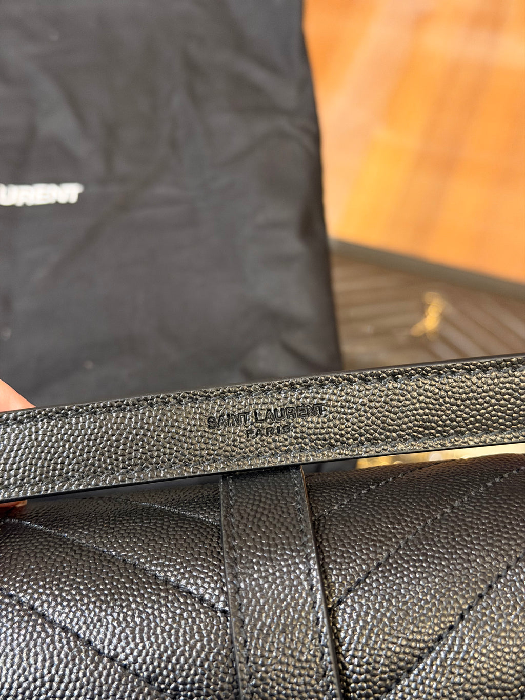 Saint Laurent Envelope Small Bag in Mix Matelassé Grain De Poudre Embossed Leather