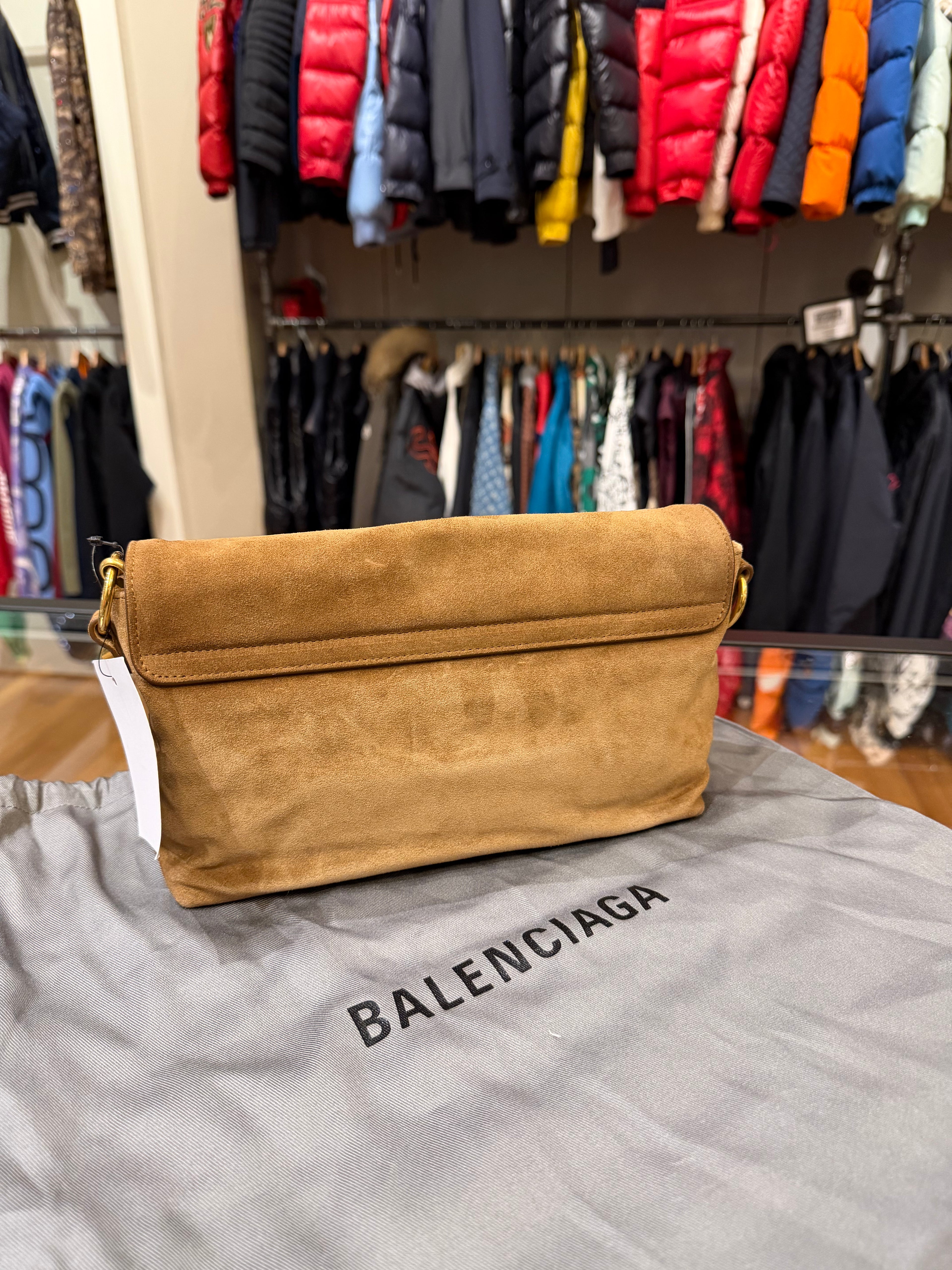 Balenciaga Le City Clutch with Chain