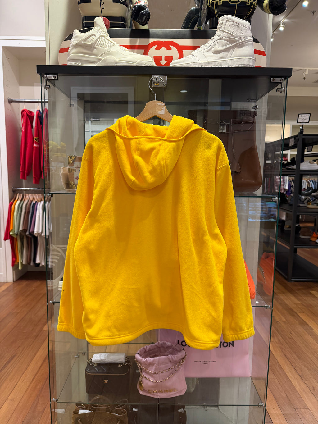 Supreme FW23 Polartec Facemask Half Zip Hoodie -Yellow