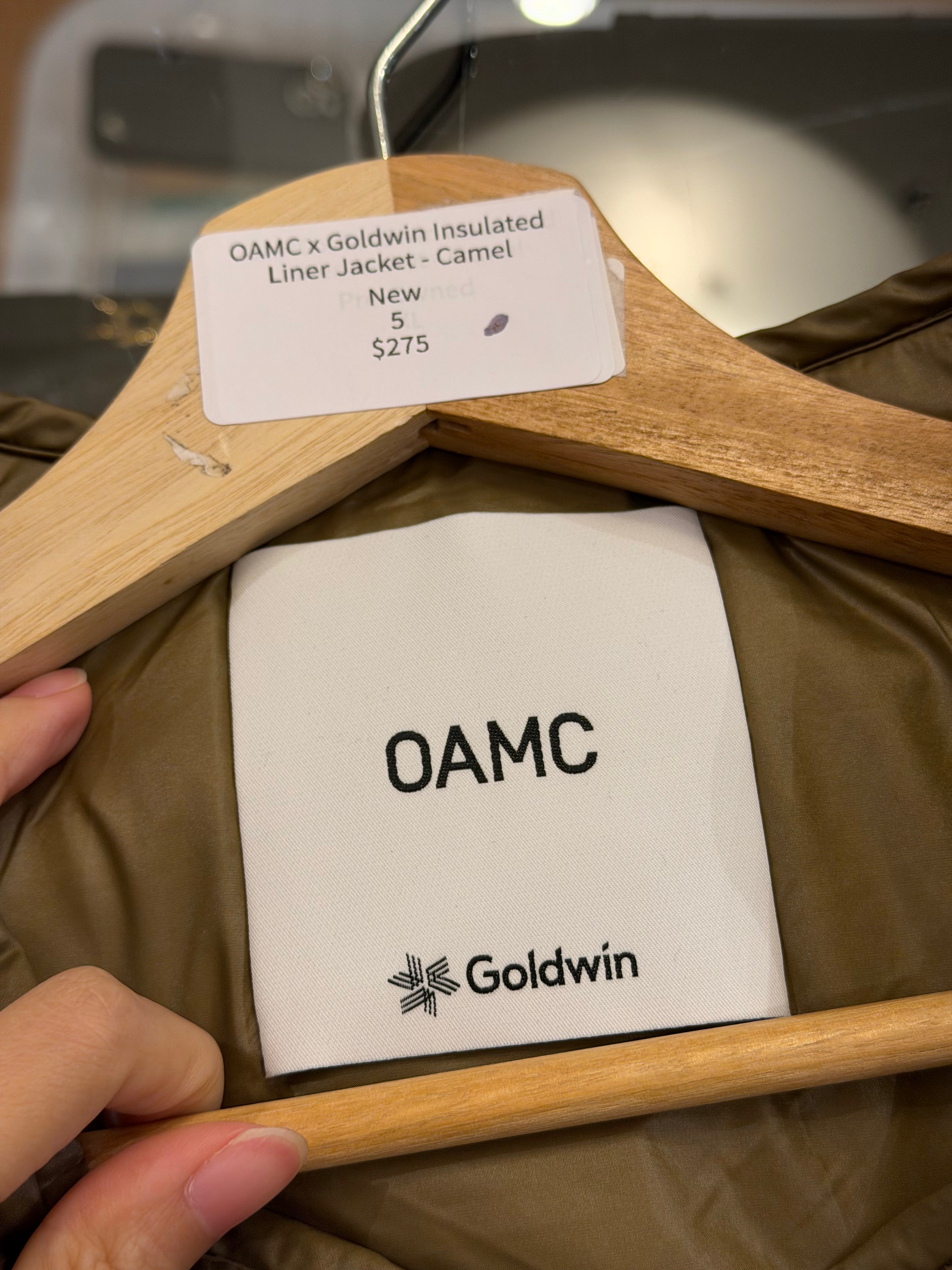 OAMC × Goldwin Insulated Liner Jacket - Camel