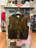 OAMC Re:Work Hooded Quilted Vest - Brown