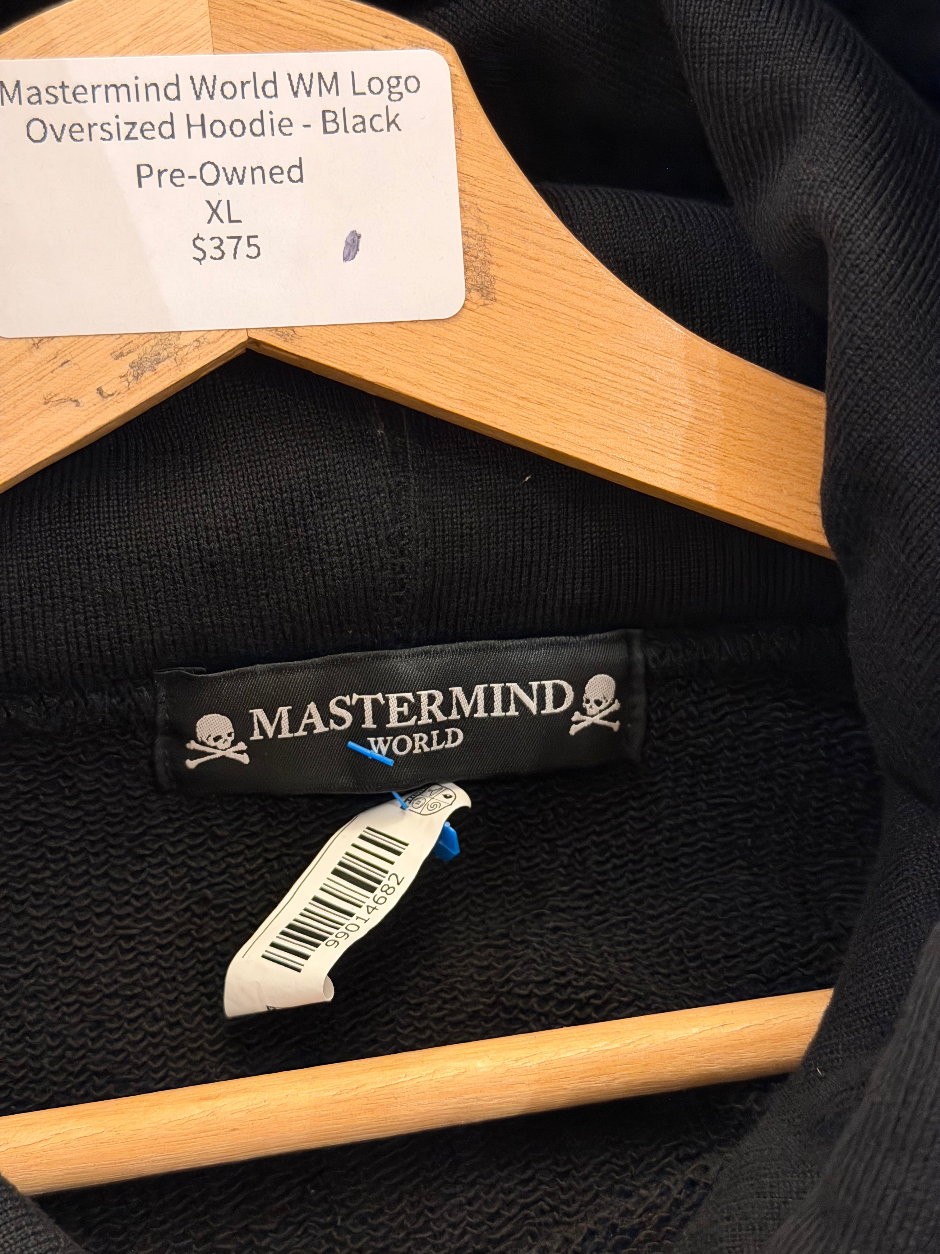 Mastermind World WM Logo Oversized Hoodie - Black