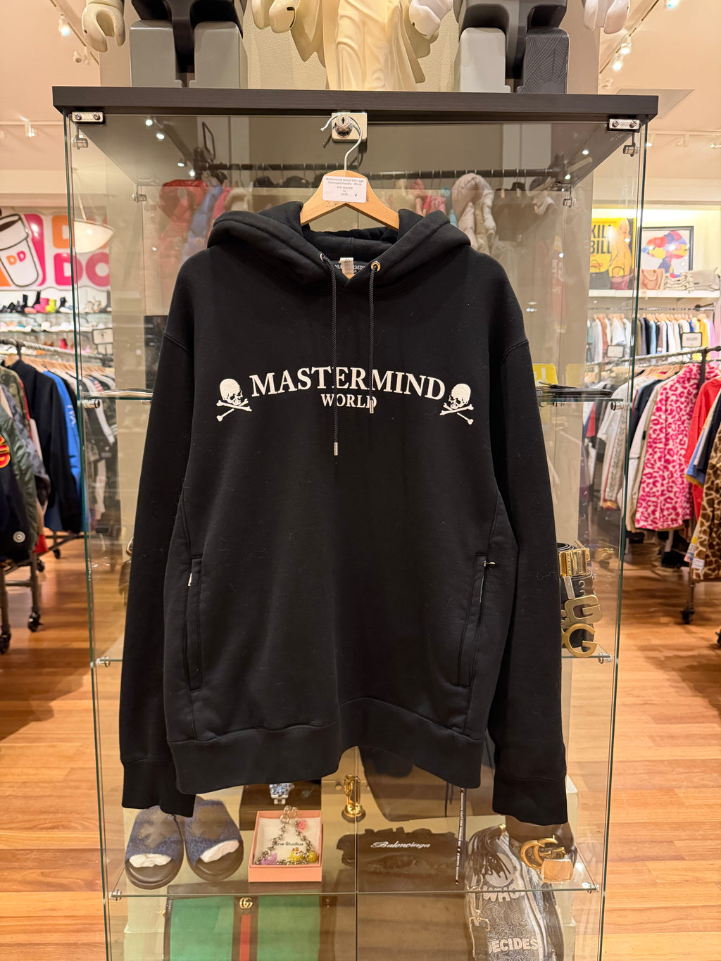 Mastermind World WM Logo Oversized Hoodie - Black