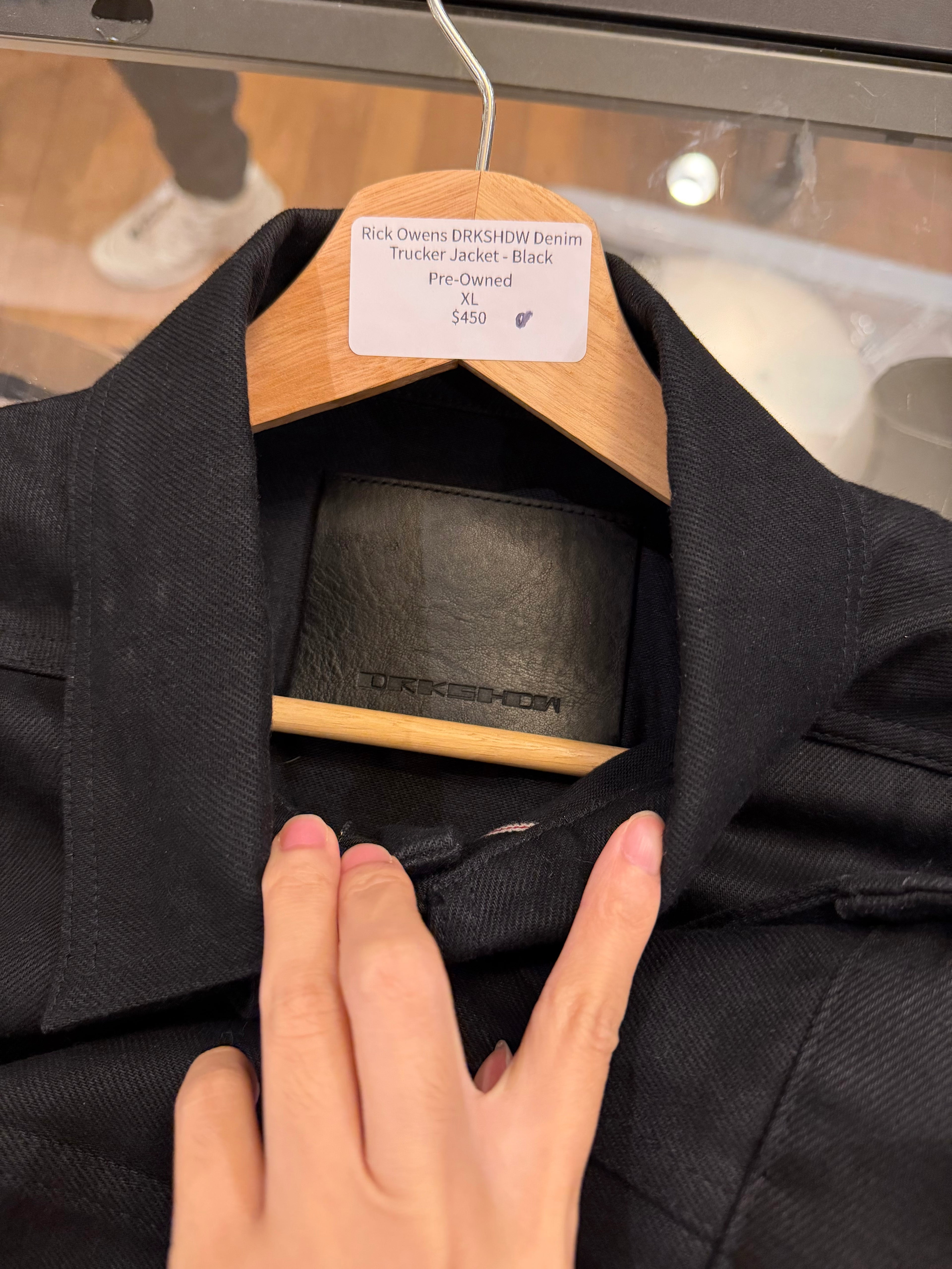 Rick Owens DRKSHDW Denim Trucker Jacket - Black