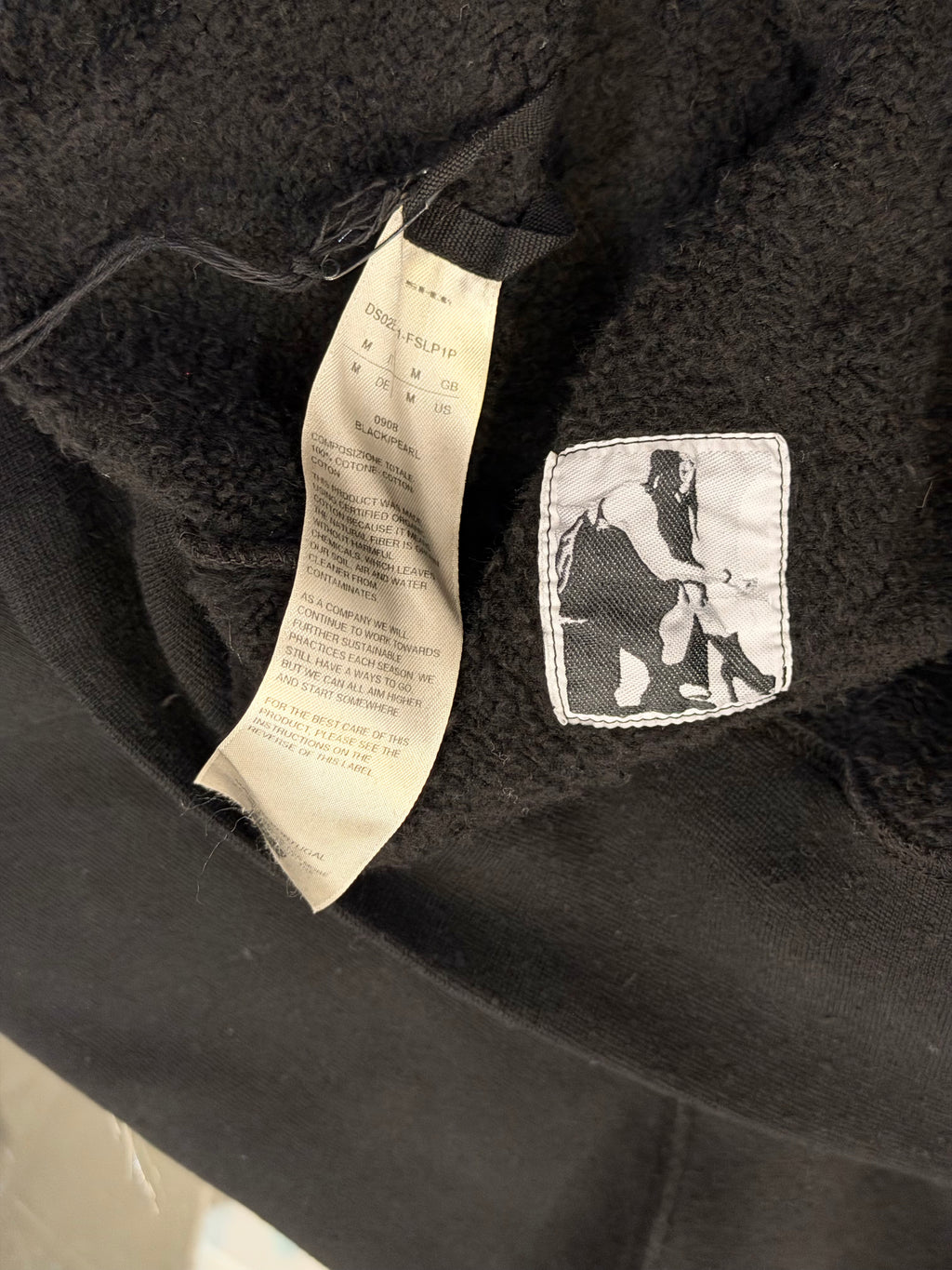 Rick Owens DRKSHDW FW24 Face Print Hoodie - Black