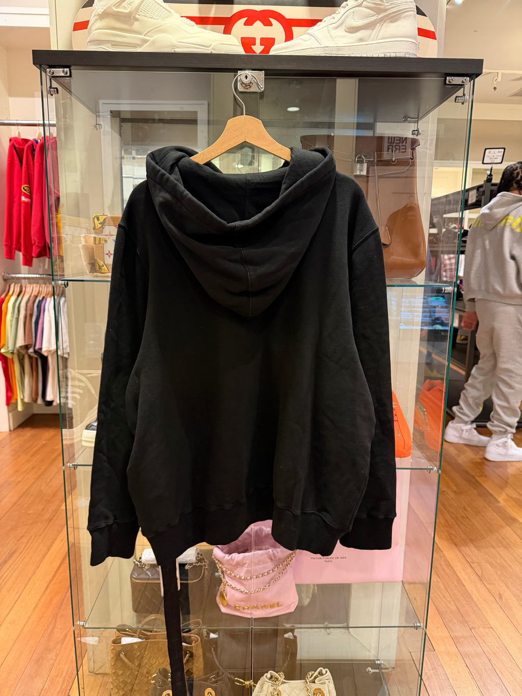 Rick Owens DRKSHDW FW24 Face Print Hoodie - Black