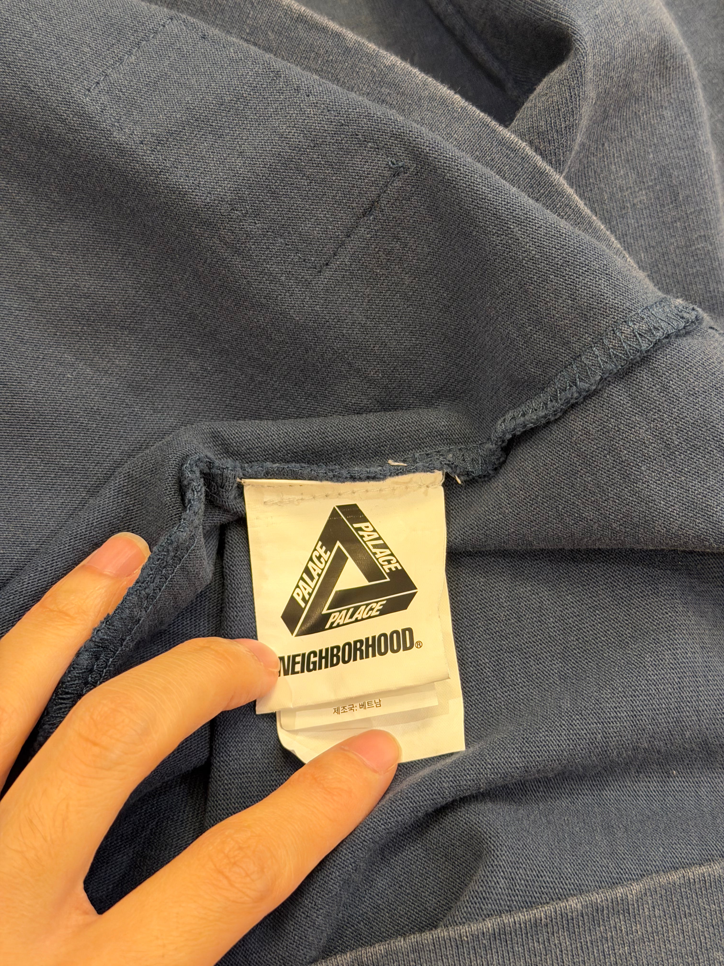 Palace x Neighborhood FW25 Pocket Tee - Indigo