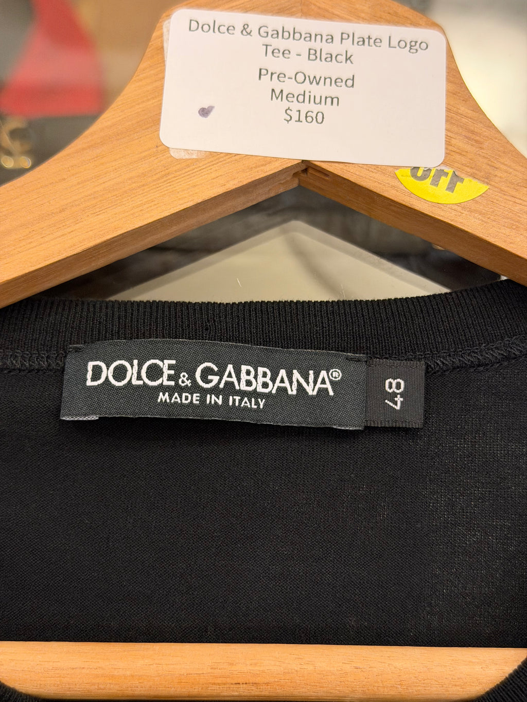 Dolce & Gabbana Plate Logo Tee - Black