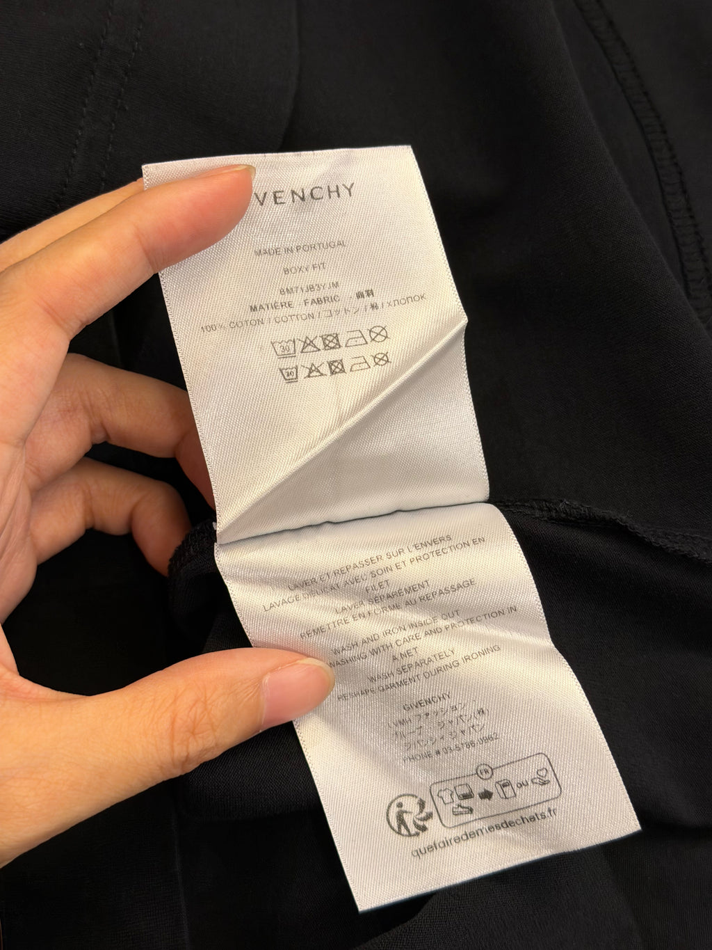 Givenchy Lightning Boxy Fit Tee - Black