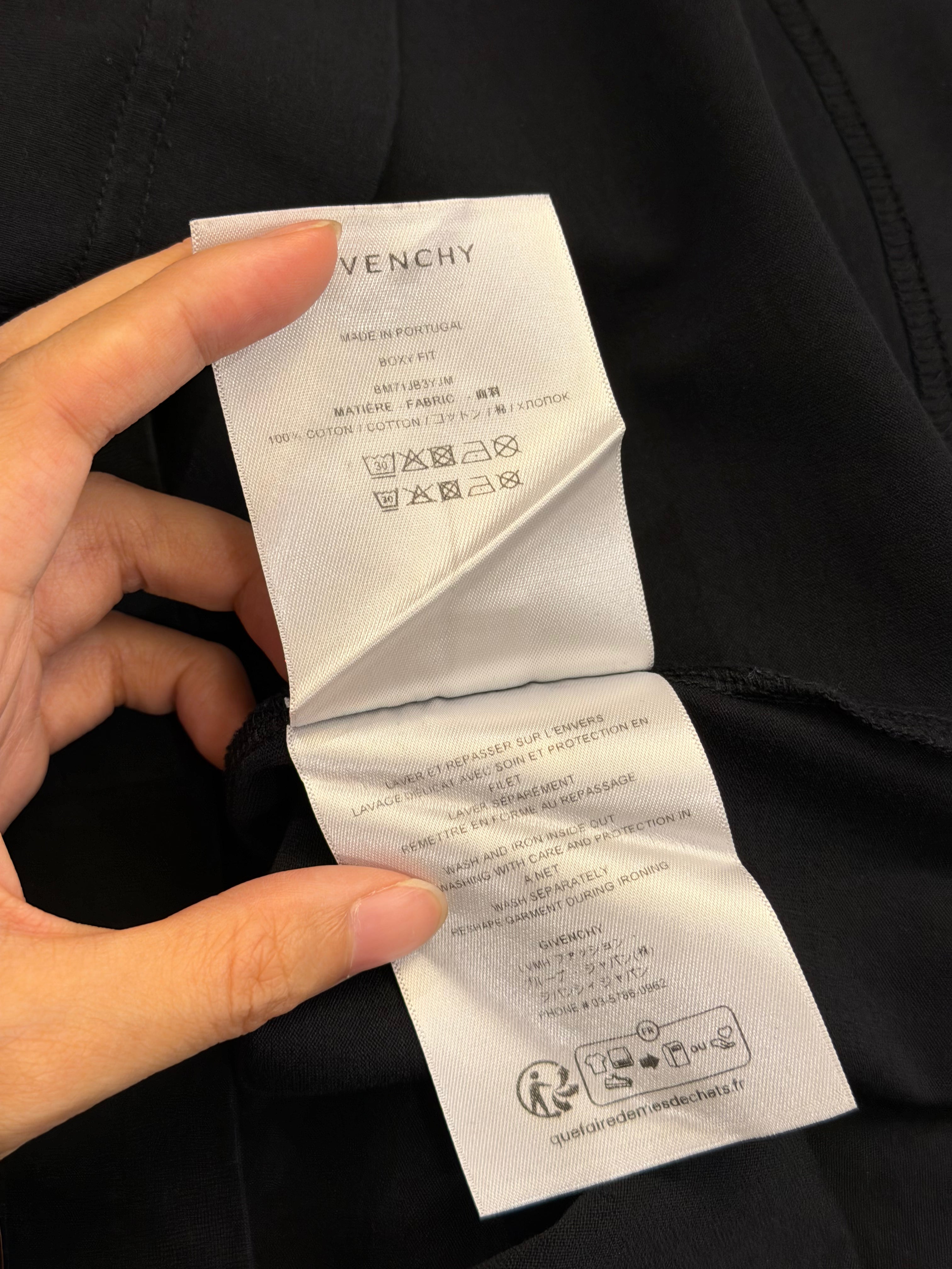 Givenchy Lightning Boxy Fit Tee - Black