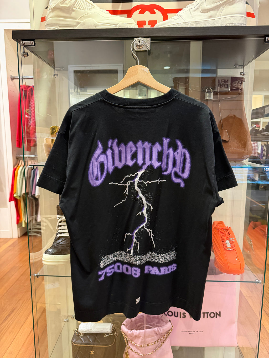 Givenchy Lightning Boxy Fit Tee - Black