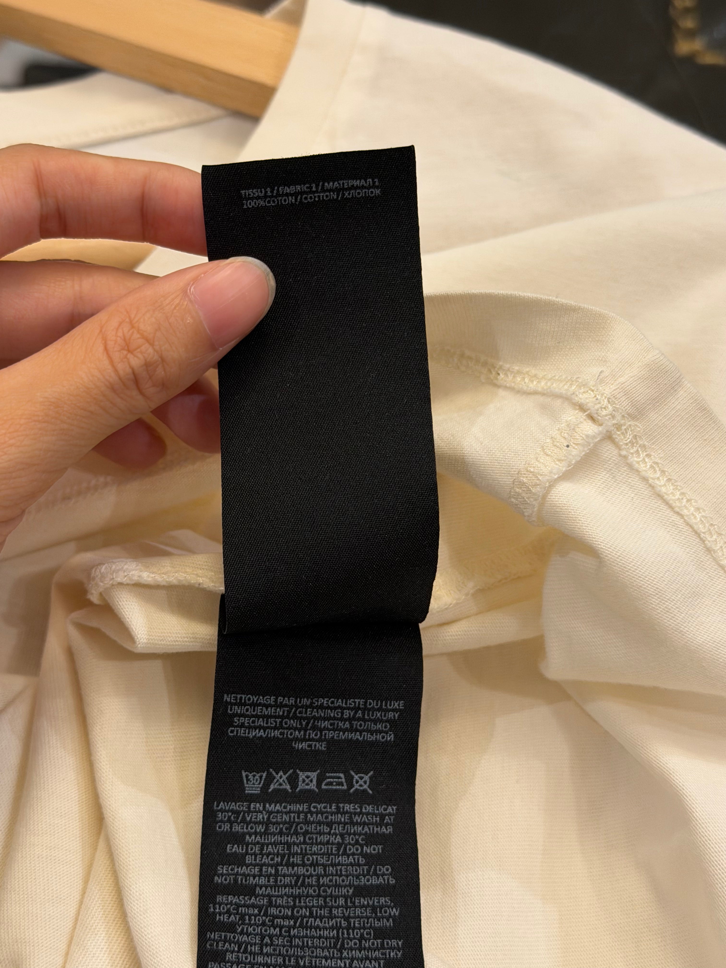Balmain Charcoal Logo Tee -White