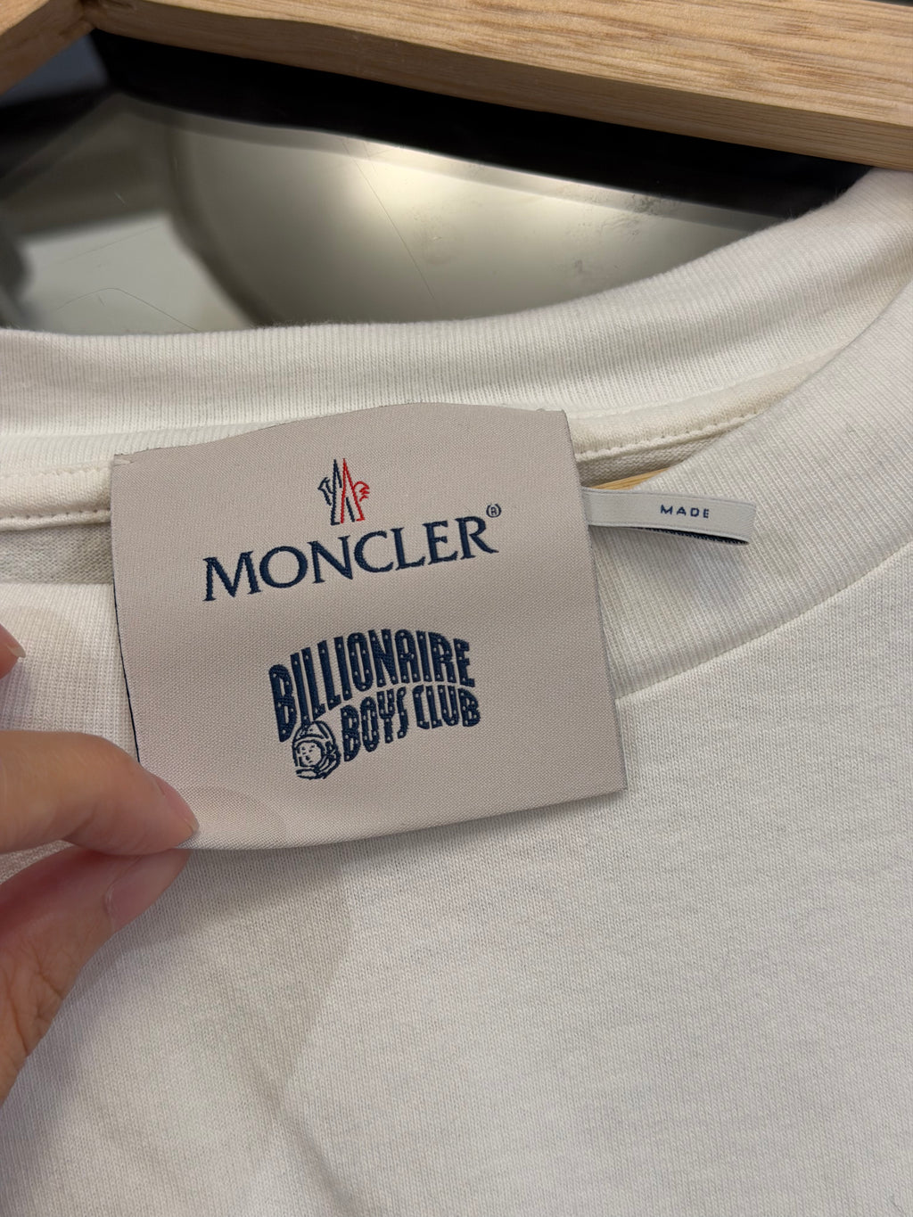 Moncler x Billionaire Boys Club Logo Tee - White