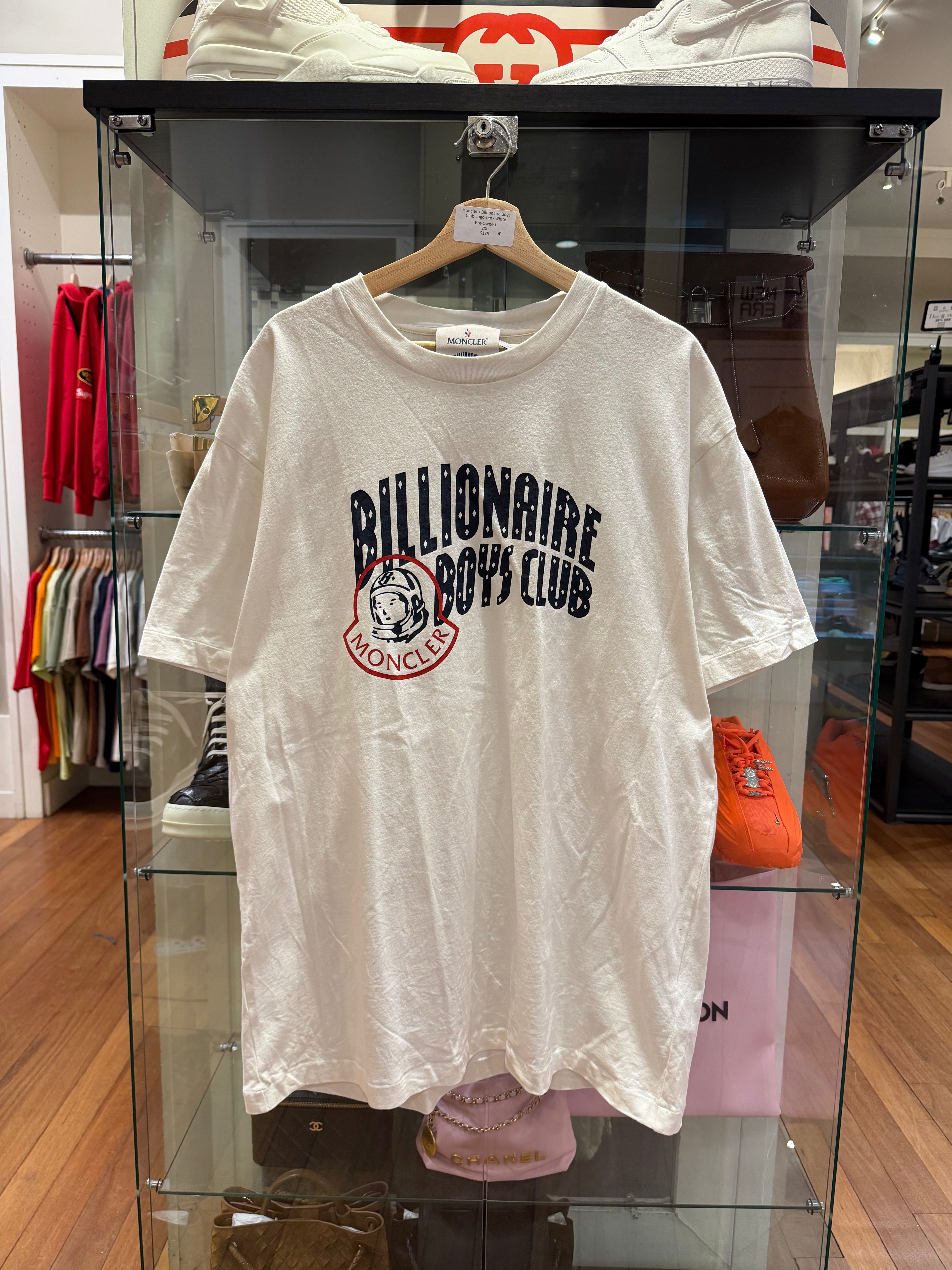 Moncler x Billionaire Boys Club Logo Tee - White