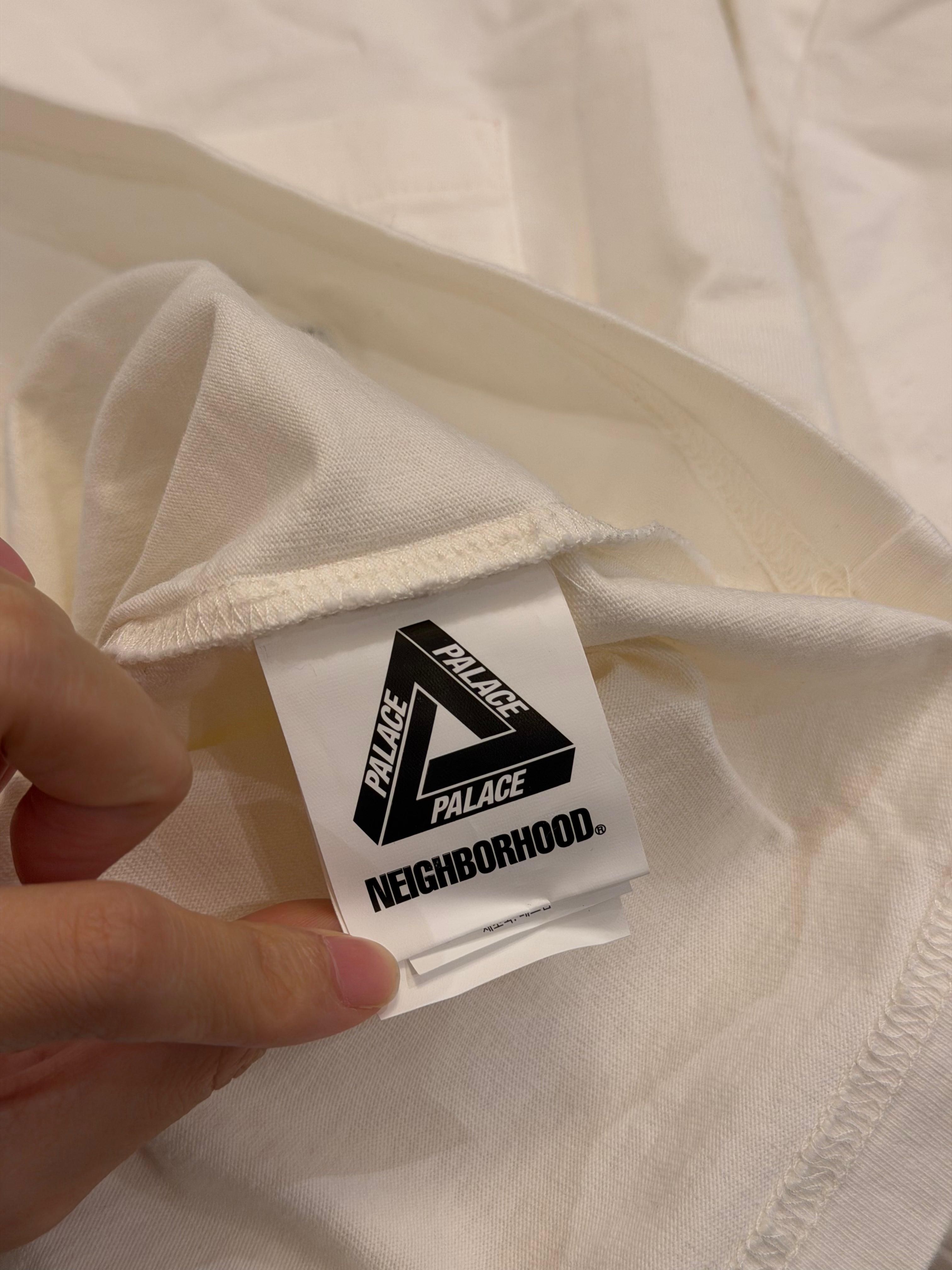 Palace x Neighborhood Pocket Tee - White