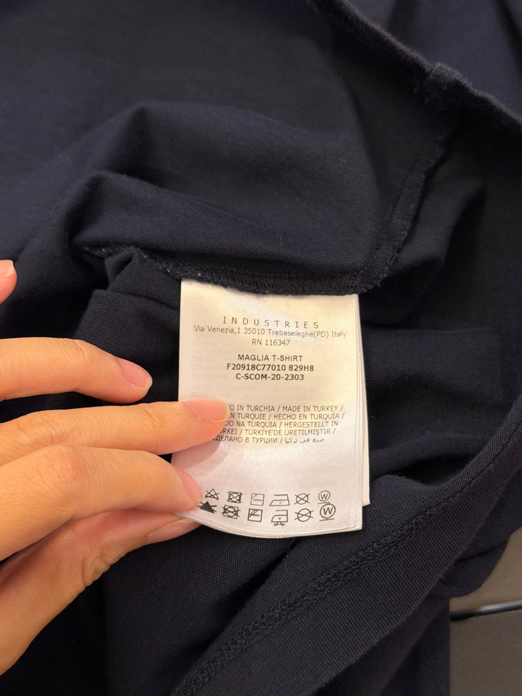 Moncler Nylon Pocket LogoTee - Navy