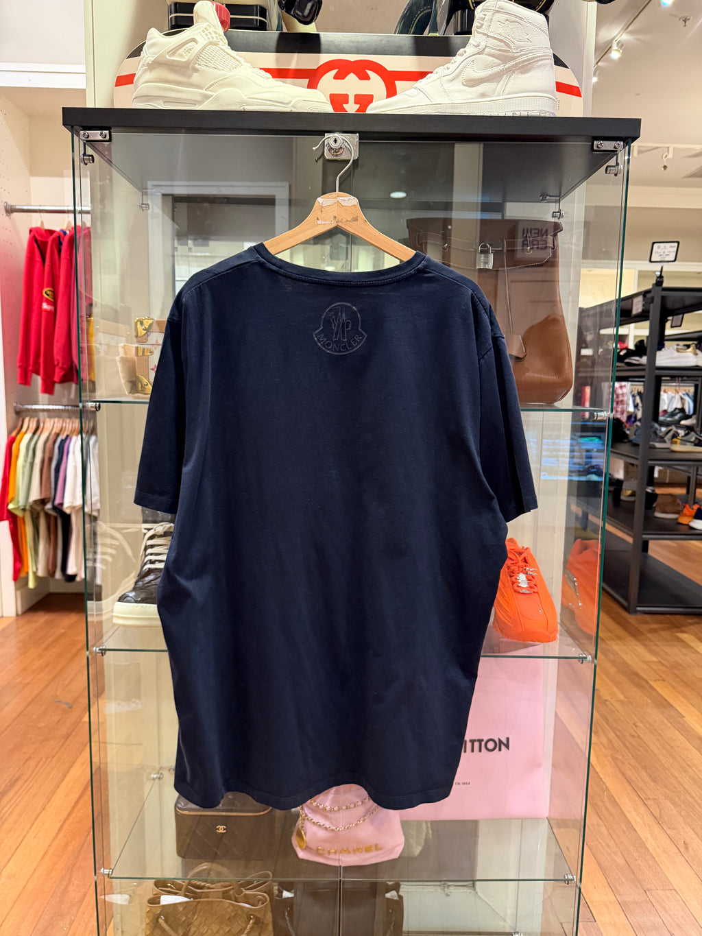 Moncler Nylon Pocket LogoTee - Navy
