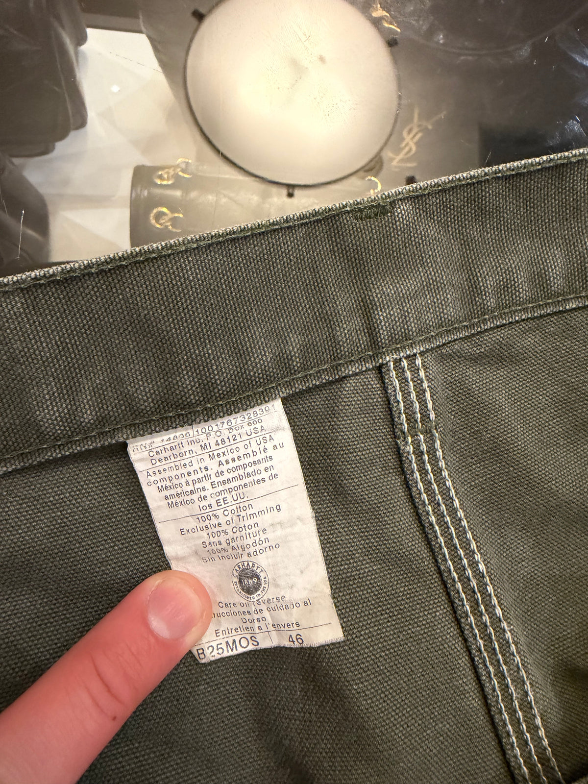 Carhartt B25 Carpenter Shorts - Moss