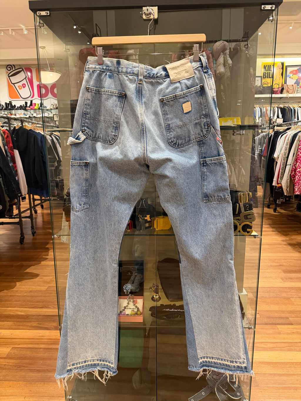 Gallery Dept. LA Flare Panelled Paint-Splattered Carpenter Jeans