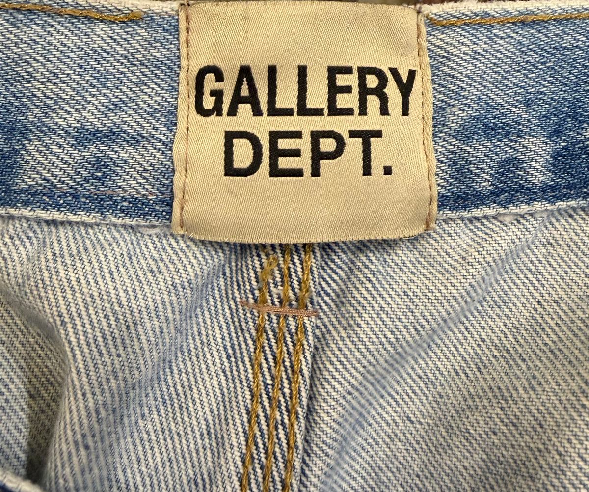 Gallery Dept. LA Flare Panelled Paint-Splattered Carpenter Jeans