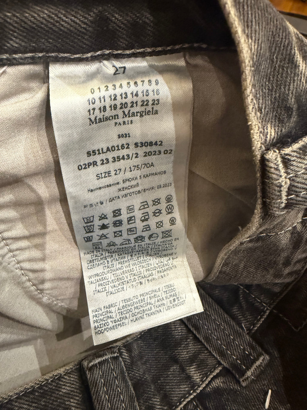 Maison Margiela Painted Carpenter Jeans - Grey