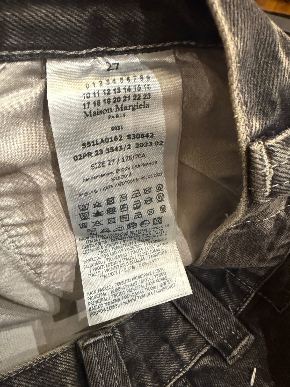 Maison Margiela Painted Carpenter Jeans - Grey